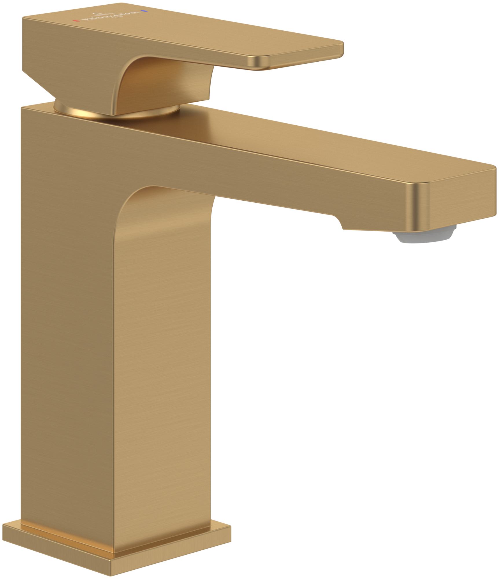 Villeroy & Boch Architectura Square Einhebel-Waschtischarmatur, Ohne Ablaufgarnitur, Brushed Gold