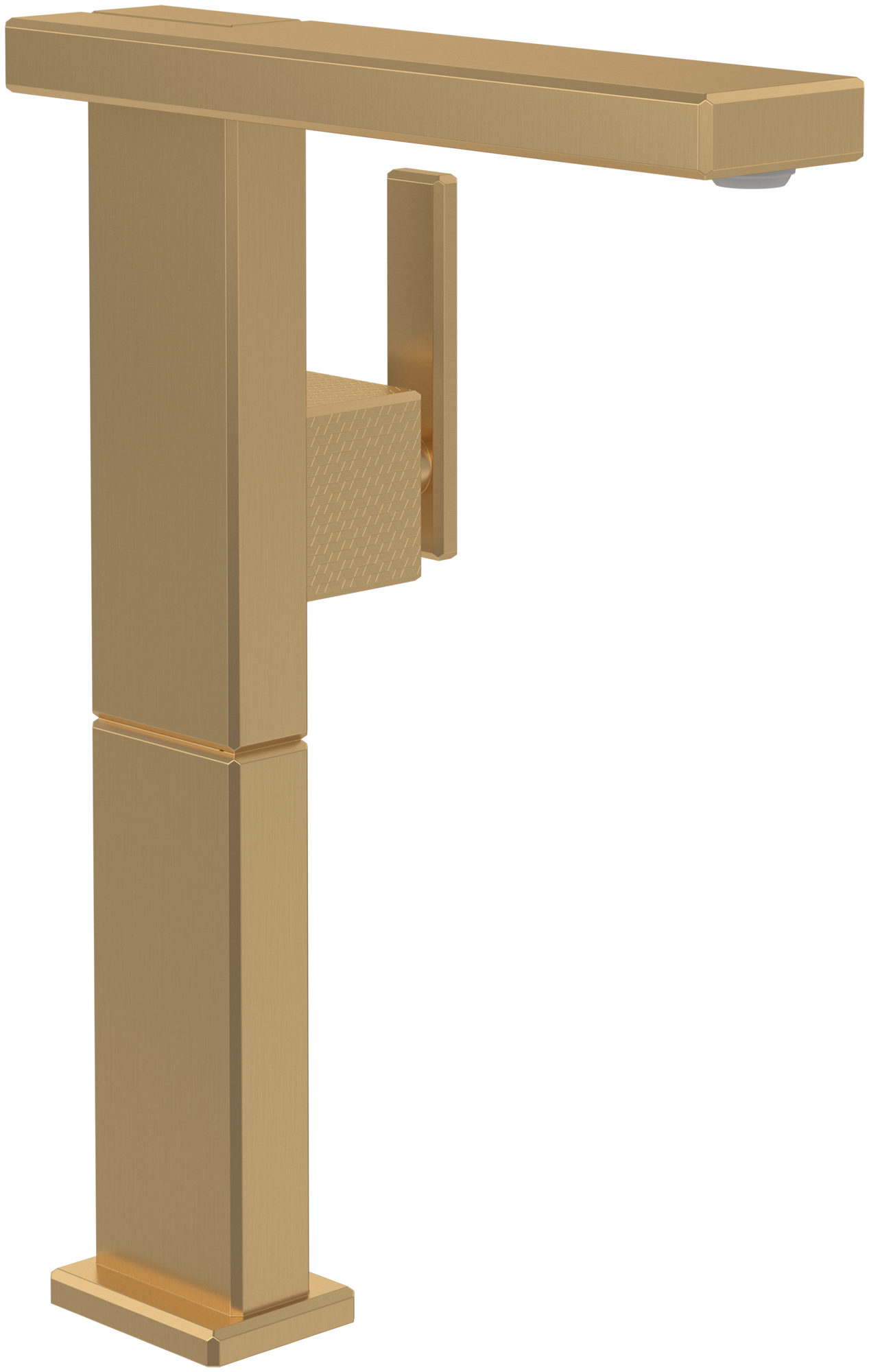 Villeroy & Boch Mettlach Eengreeps wastafelkraan verhoogd, Zonder Push-Open afvoergarnituur, Brushed Gold