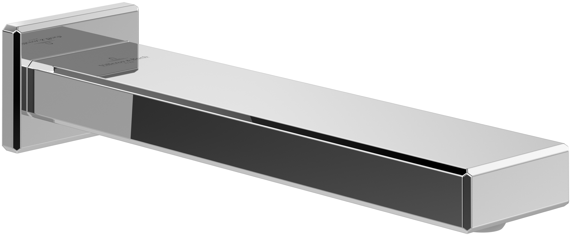 Villeroy & Boch Mettlach Baduitloop, voor wandmontage, Chrome