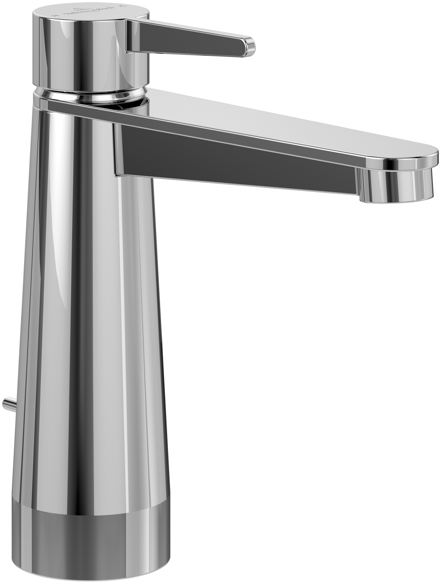 Villeroy & Boch Conum Eengreeps wastafelkraan, Met trekstang-afvoergarnituur, Chrome