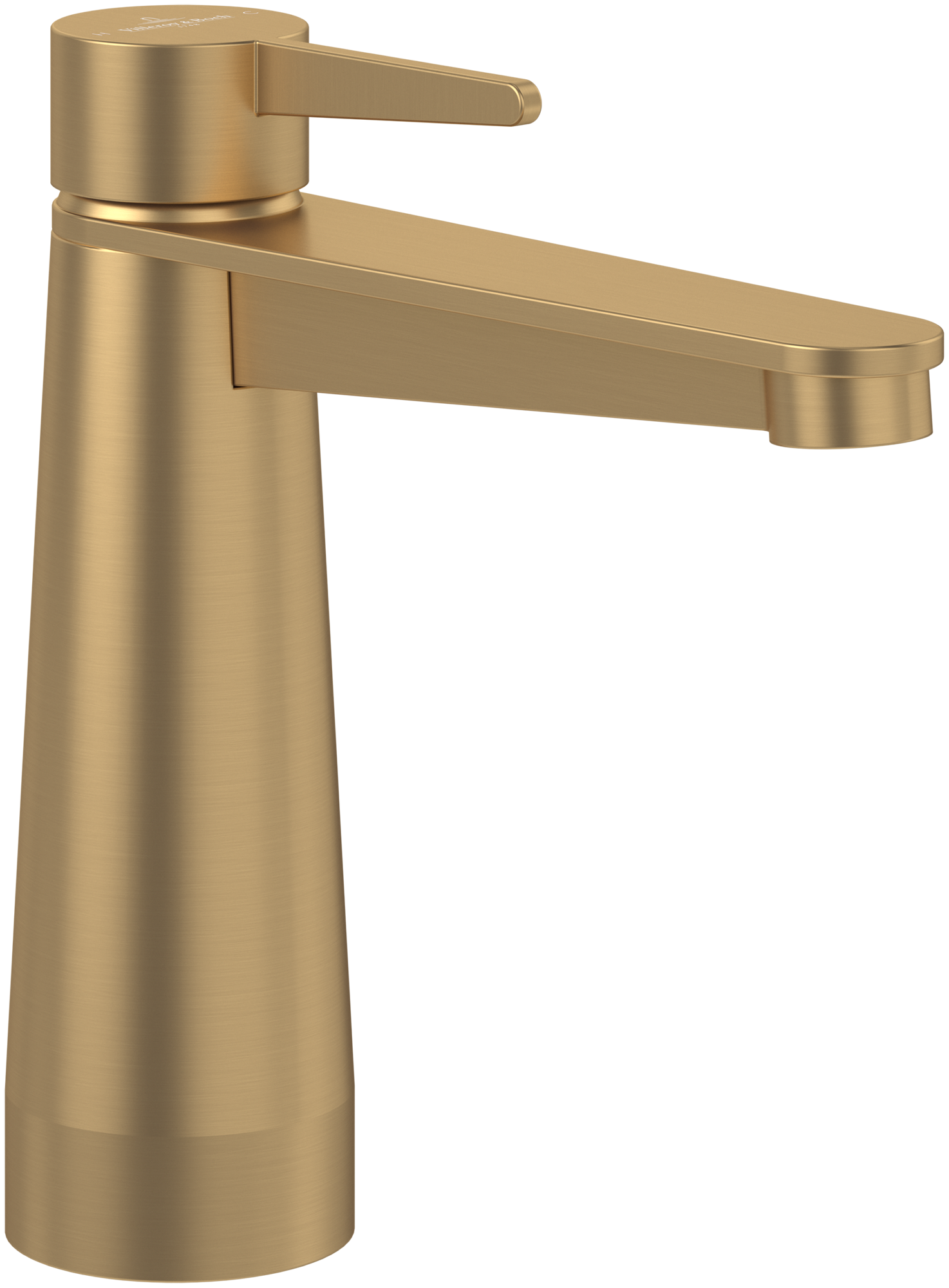 Villeroy & Boch Conum Single-lever basin mixer, Without waste, Brushed Gold