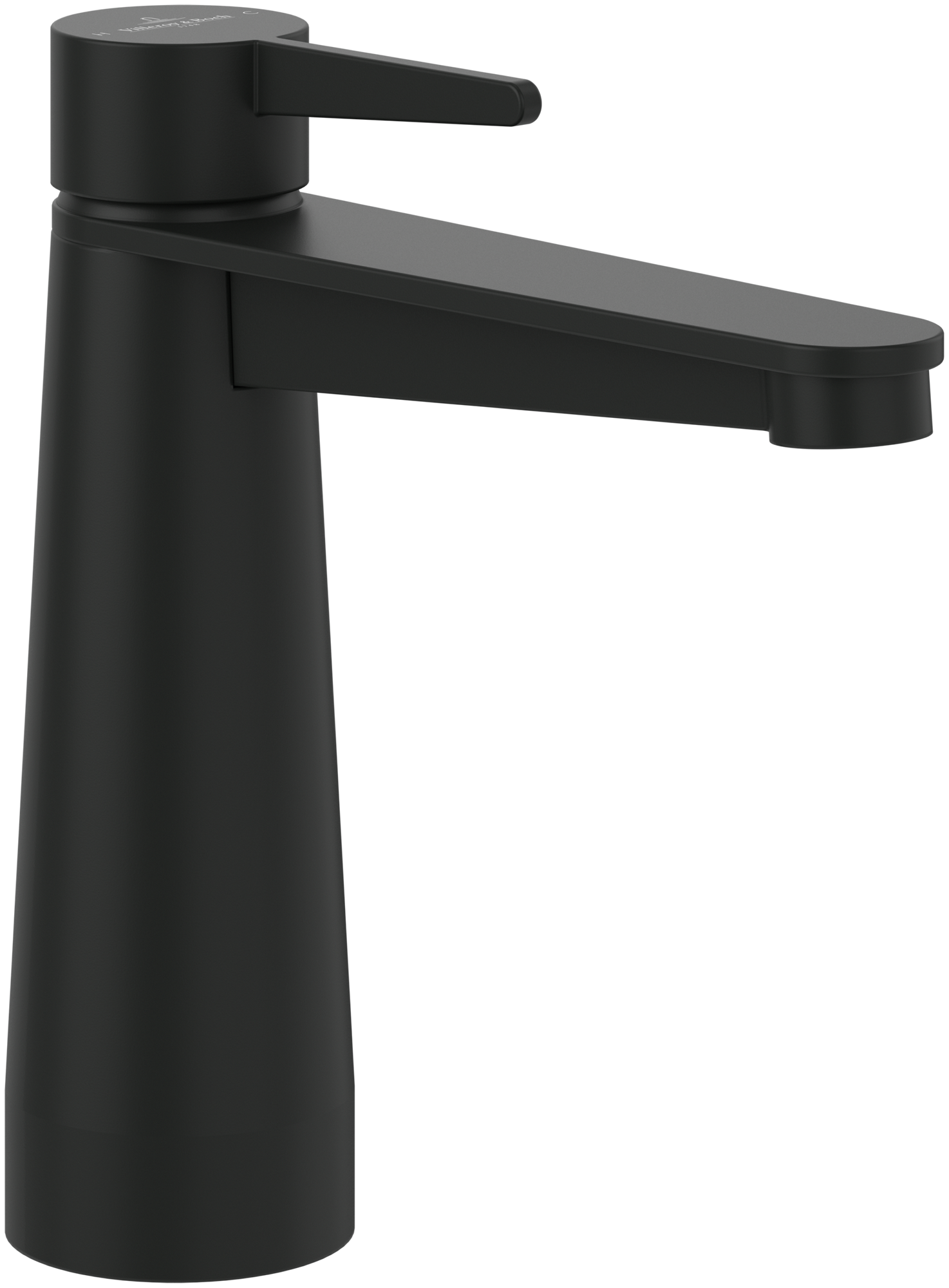 Villeroy & Boch Conum Single-lever basin mixer, Without waste, Matt Black