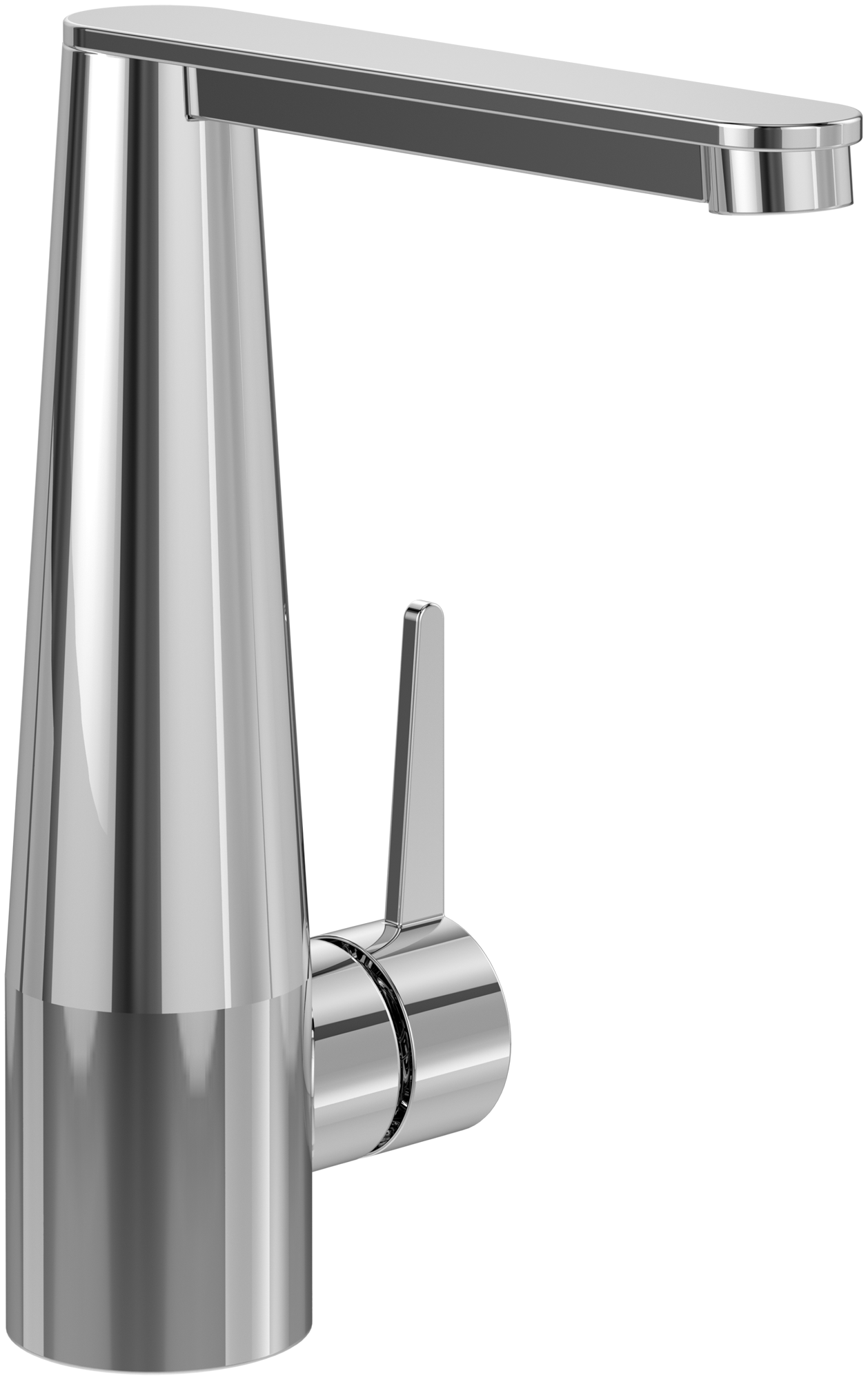 Villeroy & Boch Conum Robinetterie monocommande pour lavabo, Avec dispositif de vidage Push Open, Chrome