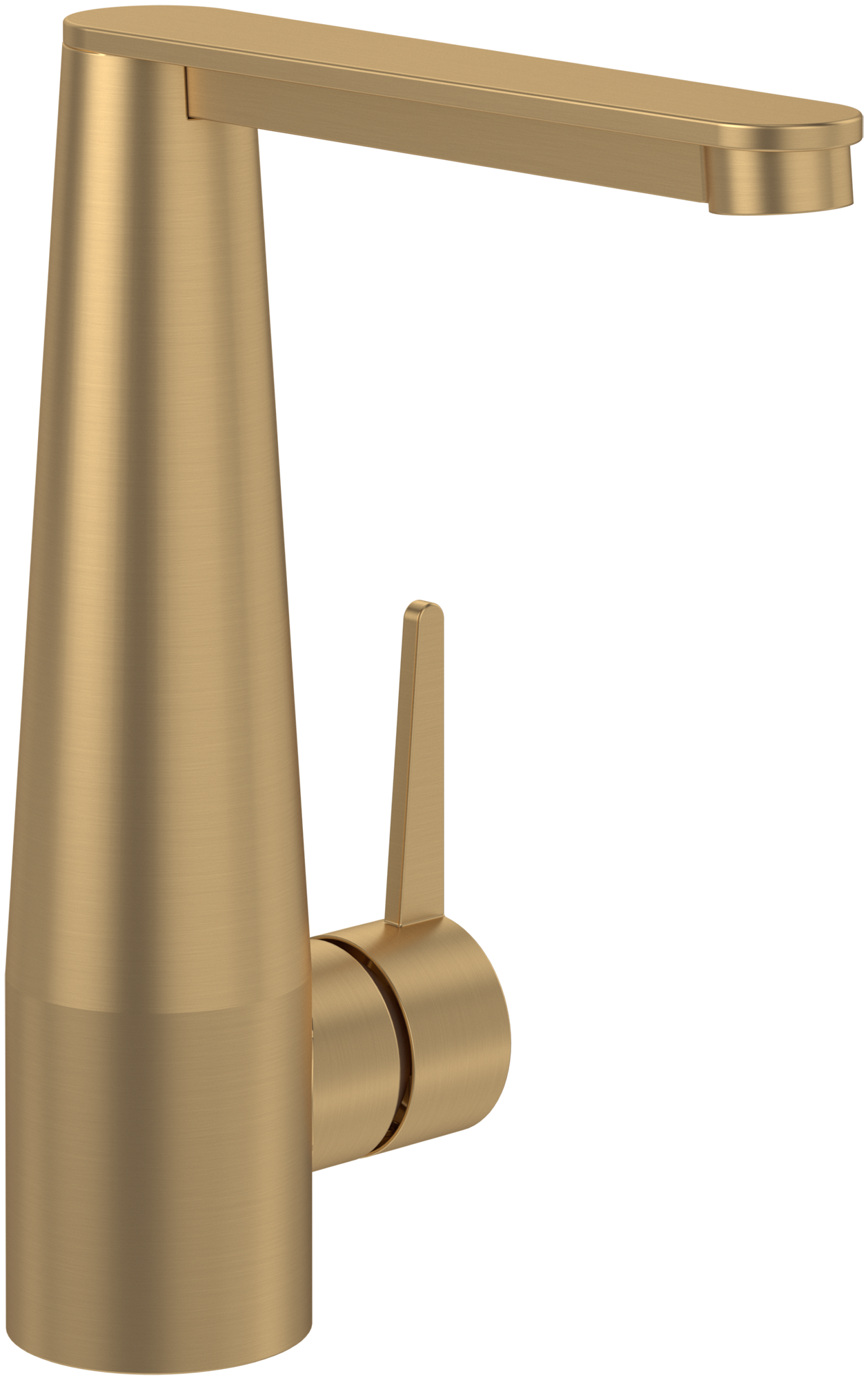 Villeroy & Boch Conum Robinetterie monocommande pour lavabo, Avec dispositif de vidage Push Open, Brushed Gold