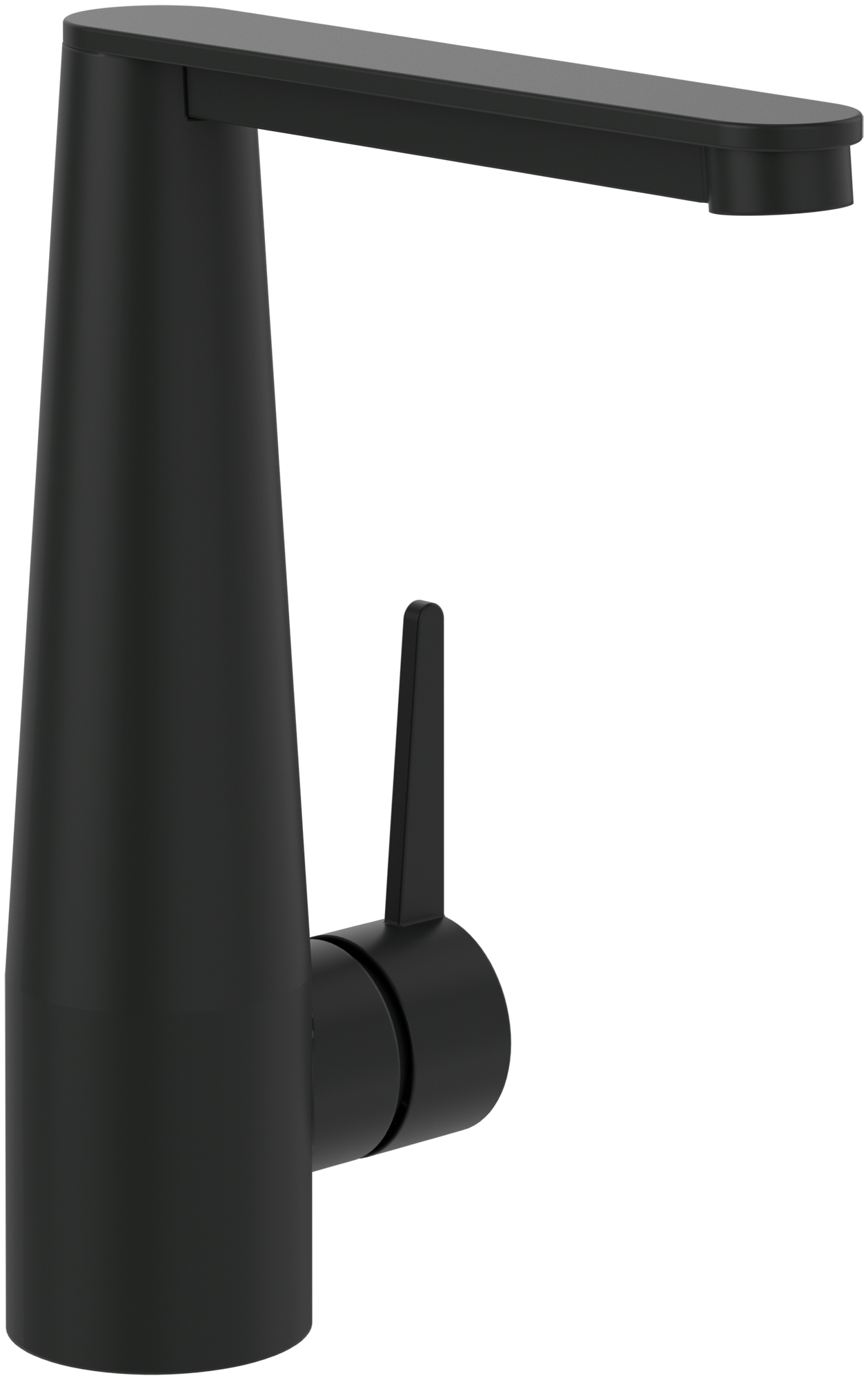 Villeroy & Boch Conum Robinetterie monocommande pour lavabo, Avec dispositif de vidage Push Open, Matt Black