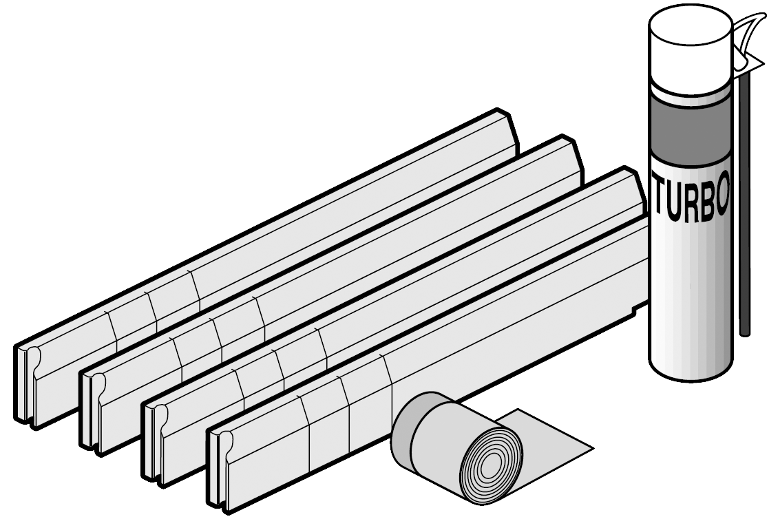 Villeroy & Boch Accessories Installation set, 250x1070x160mm