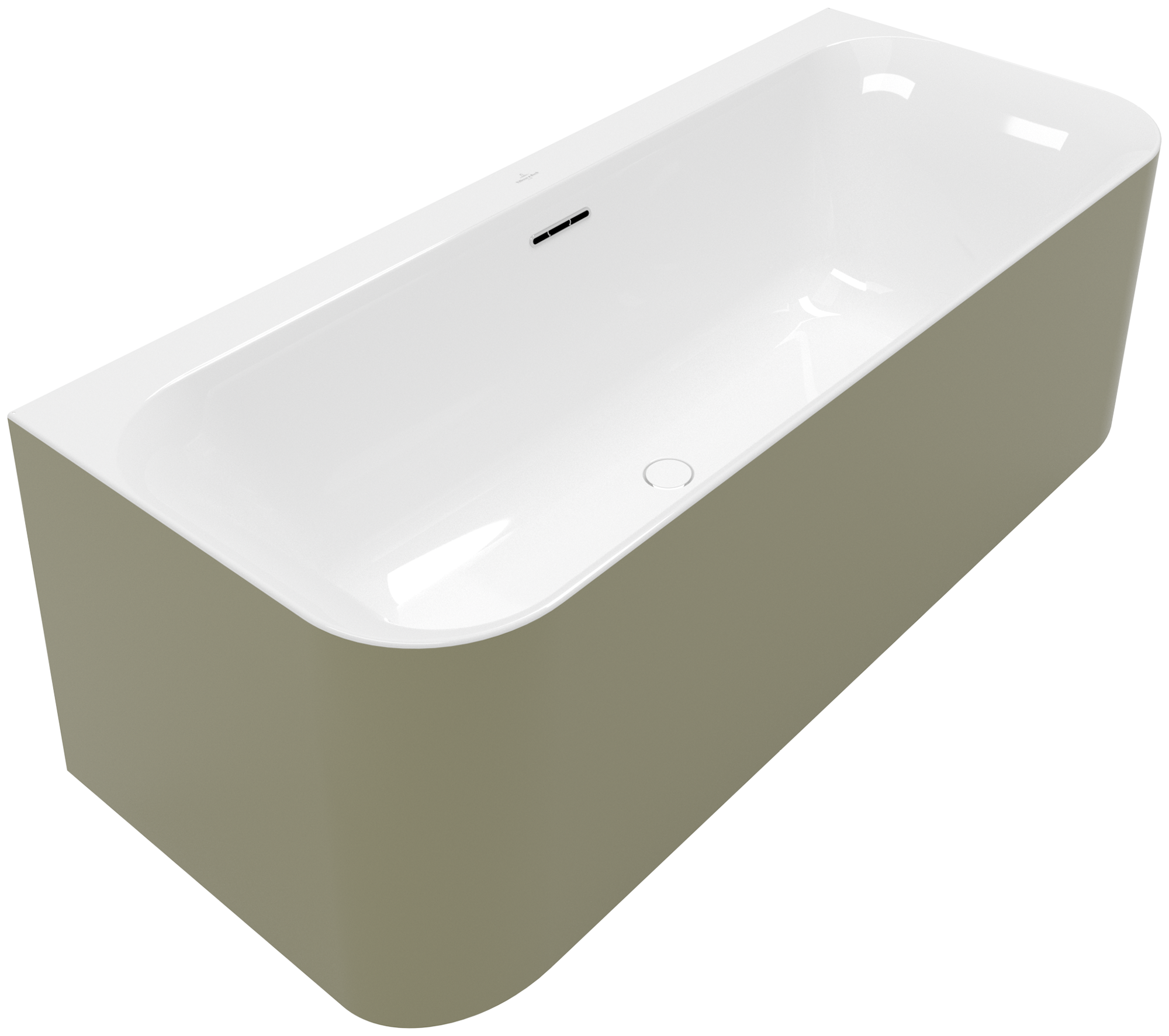 Villeroy & Boch Loop & Friends SQUARE Wall-facing bath ColourOnDemand, 1800x800mm, White Alpin