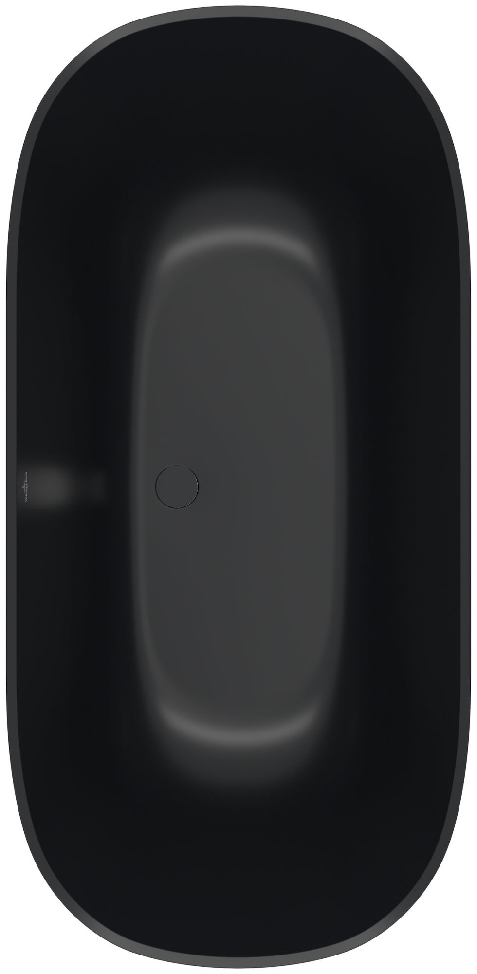 Villeroy & Boch Theano Original Edition freistehende Badewanne, 1550x750mm, Pure Black