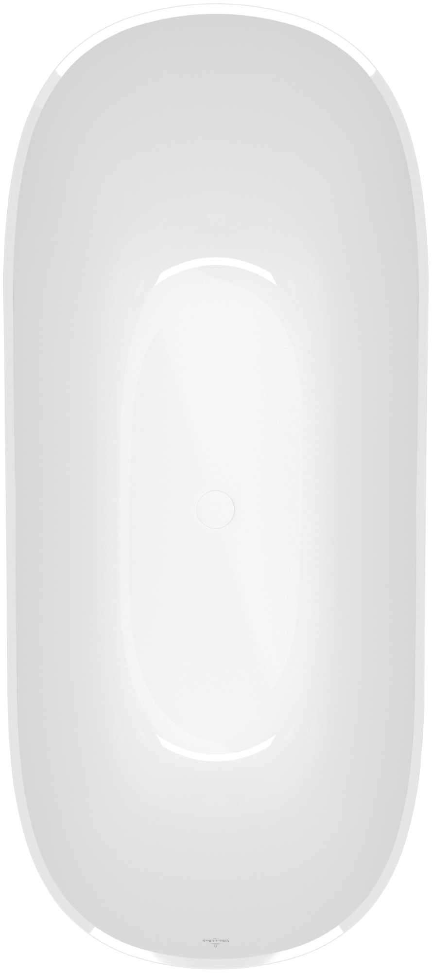 Villeroy & Boch Theano Curved Edition Baignoire en îlot, 1700x750mm, Blanc