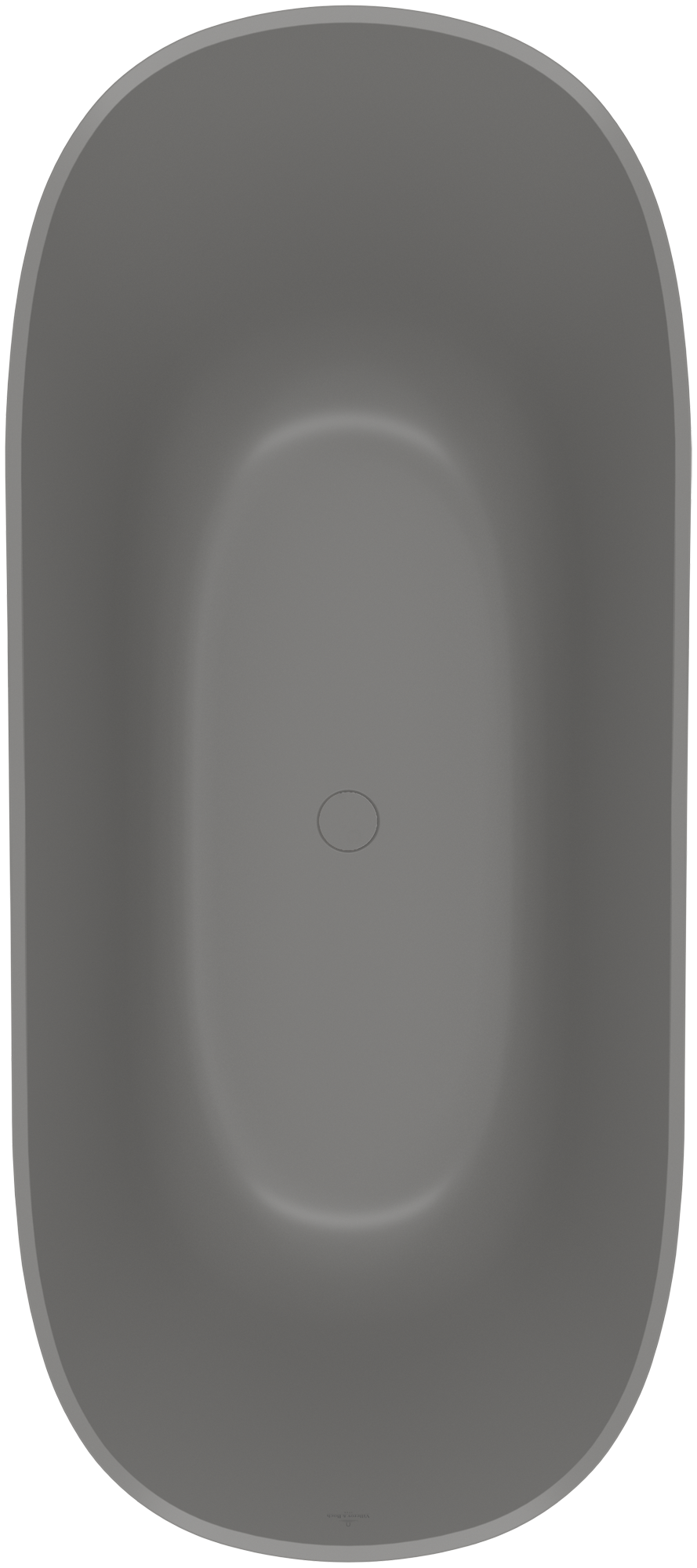 Villeroy & Boch Theano Curved Edition Baignoire en îlot, 1700x750mm, Grey