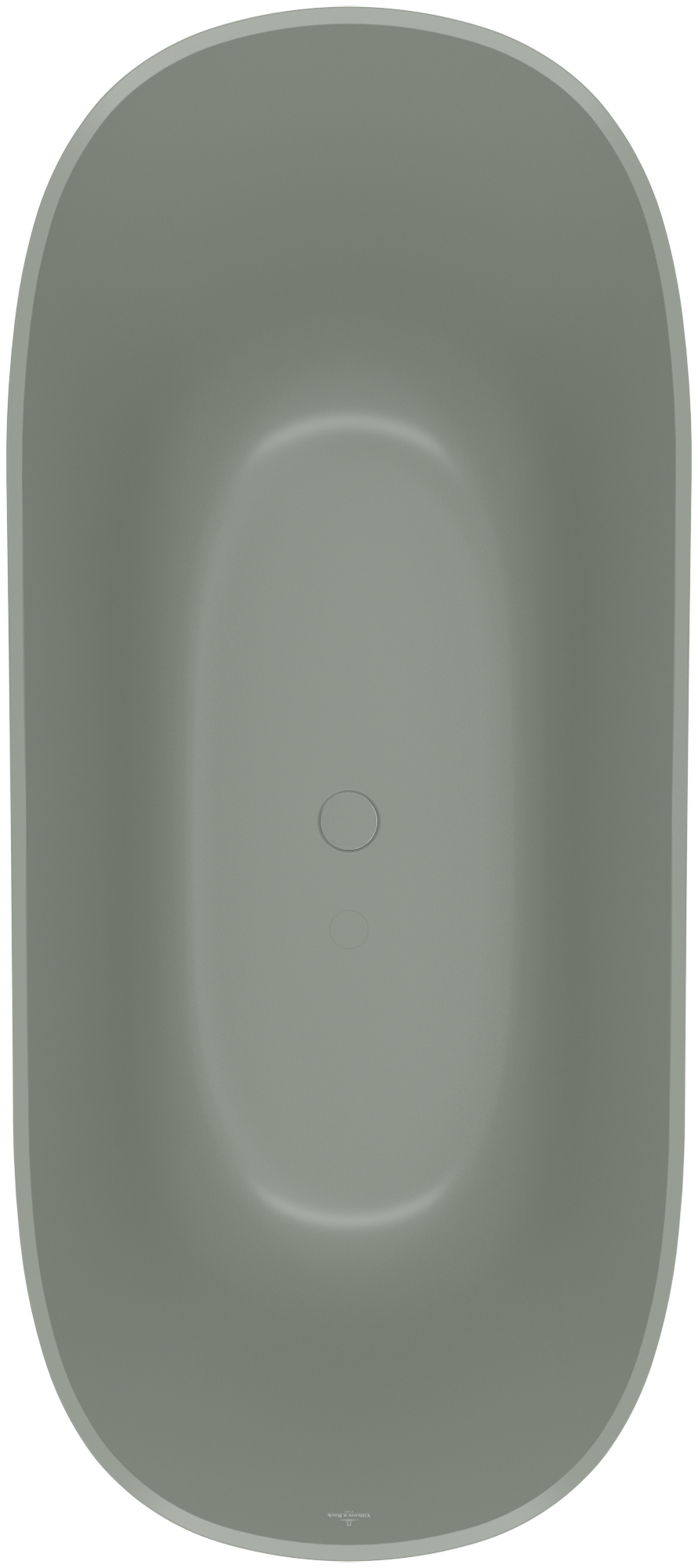 Villeroy & Boch Theano Curved Edition Free-standing bath, 1700x750mm, Morning Green