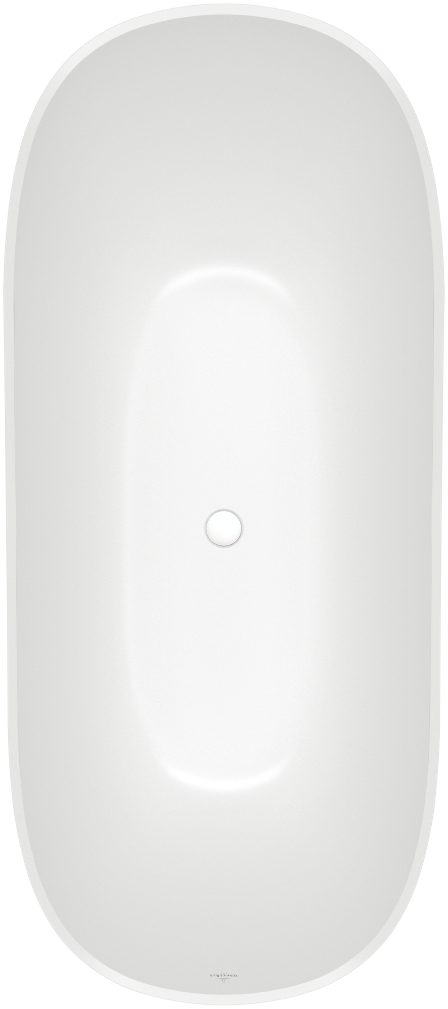 Villeroy & Boch Theano Curved Edition Baignoire en îlot, 1700x750mm, Stone White