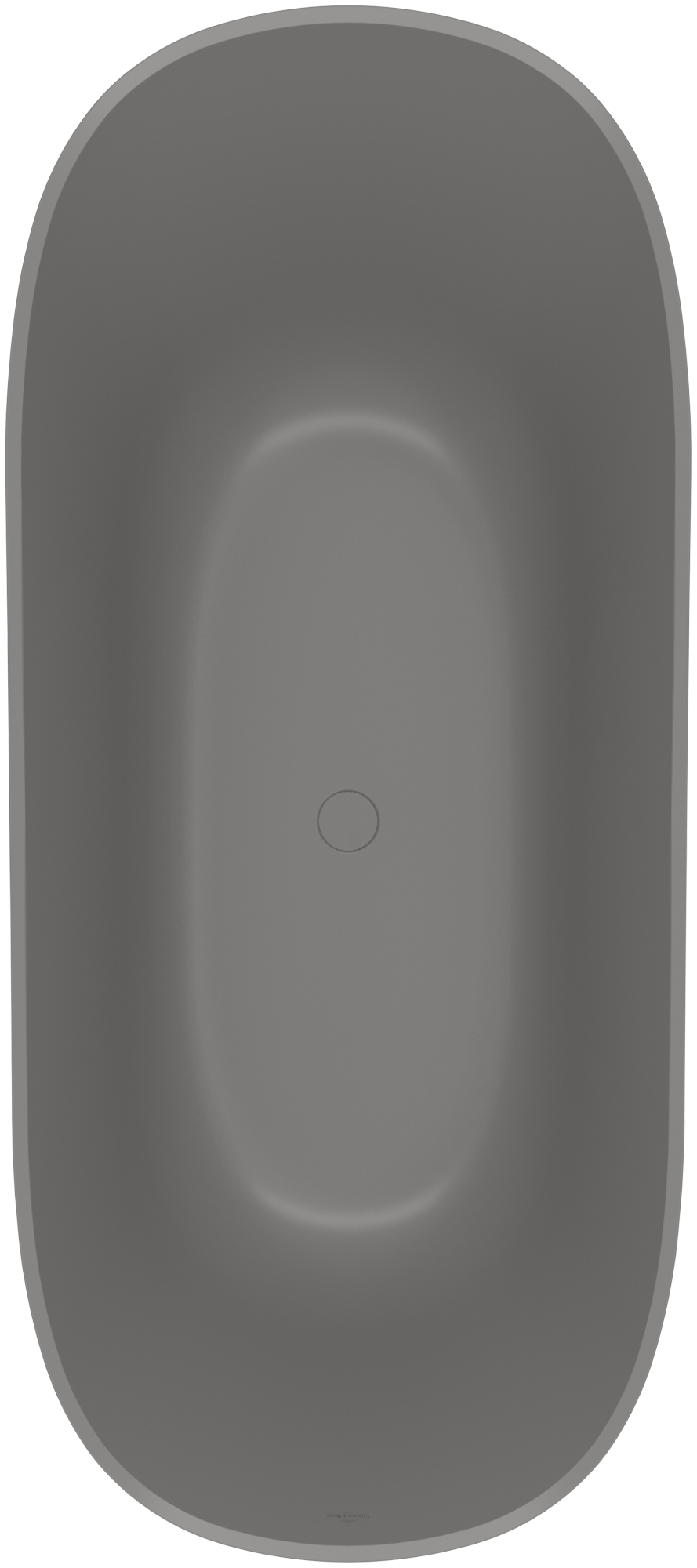 Villeroy & Boch Theano Curved Edition Free-standing bath, 1700x750mm, Grey