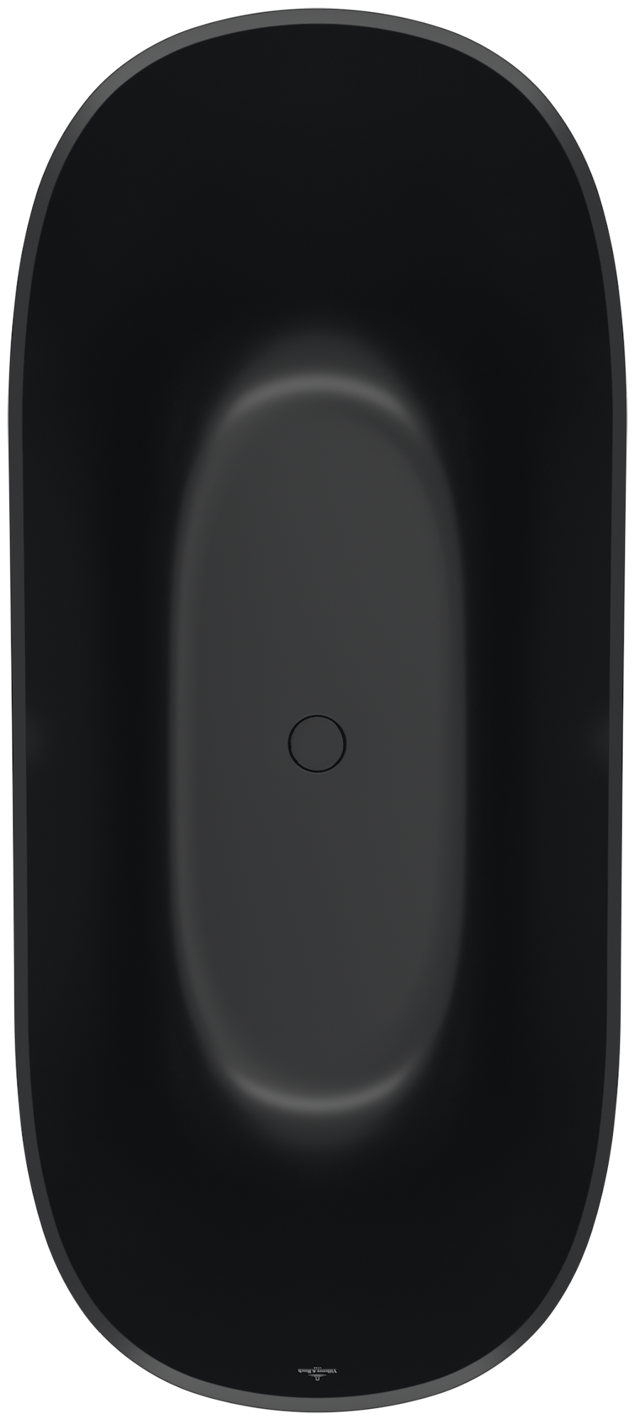 Villeroy & Boch Theano Curved Edition Baignoire en îlot, 1700x750mm, Pure Black