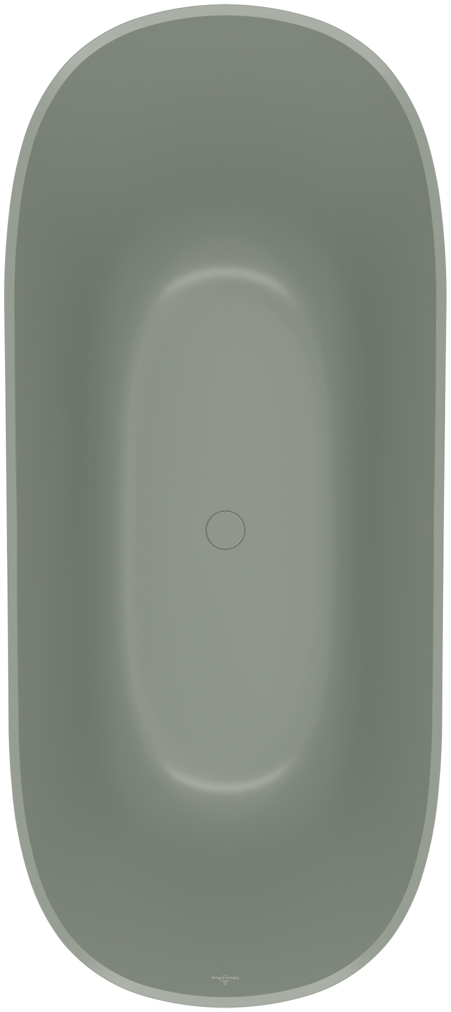 Villeroy & Boch Theano Curved Edition Free-standing bath, 1700x750mm, Morning Green