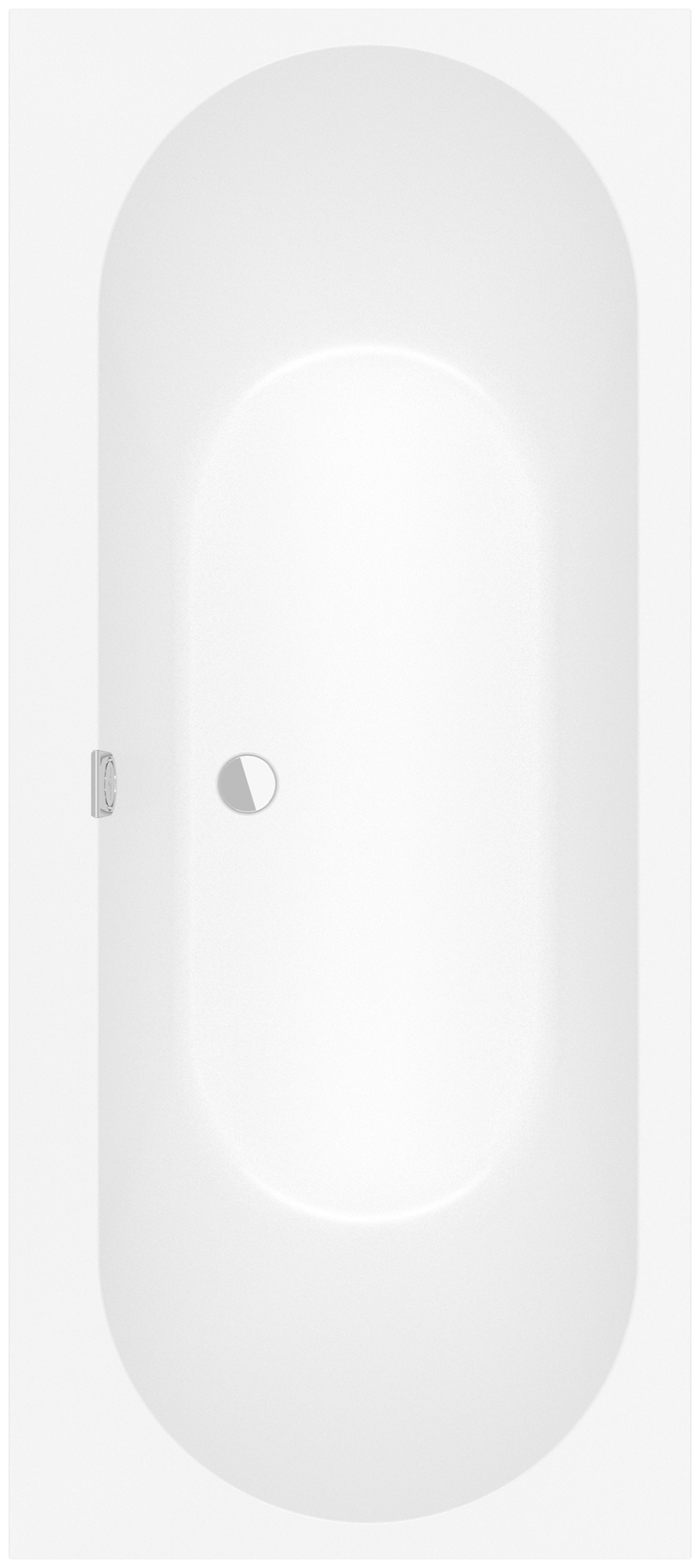 Villeroy & Boch Oberon 2.0 rechteckige Badewanne, 1700x750mm, Stone White