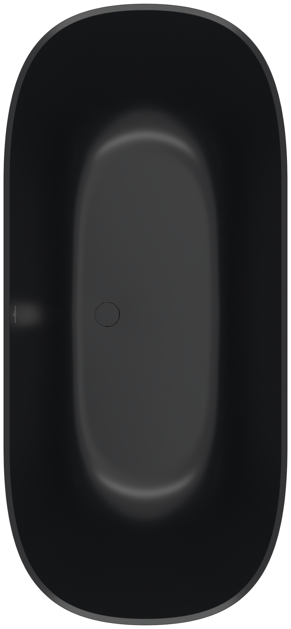 Villeroy & Boch Theano Original Edition freistehende Badewanne, 1750x800mm, Pure Black