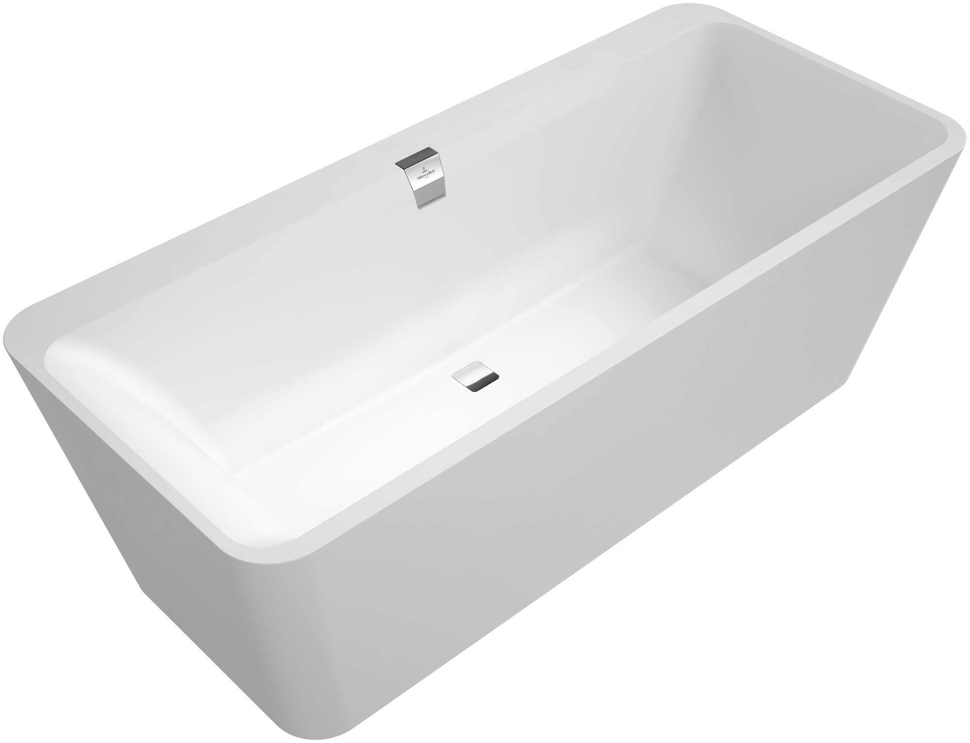 Villeroy & Boch Squaro Edge 12 Excellence Vasca da bagno, 1800x800mm, Stone White