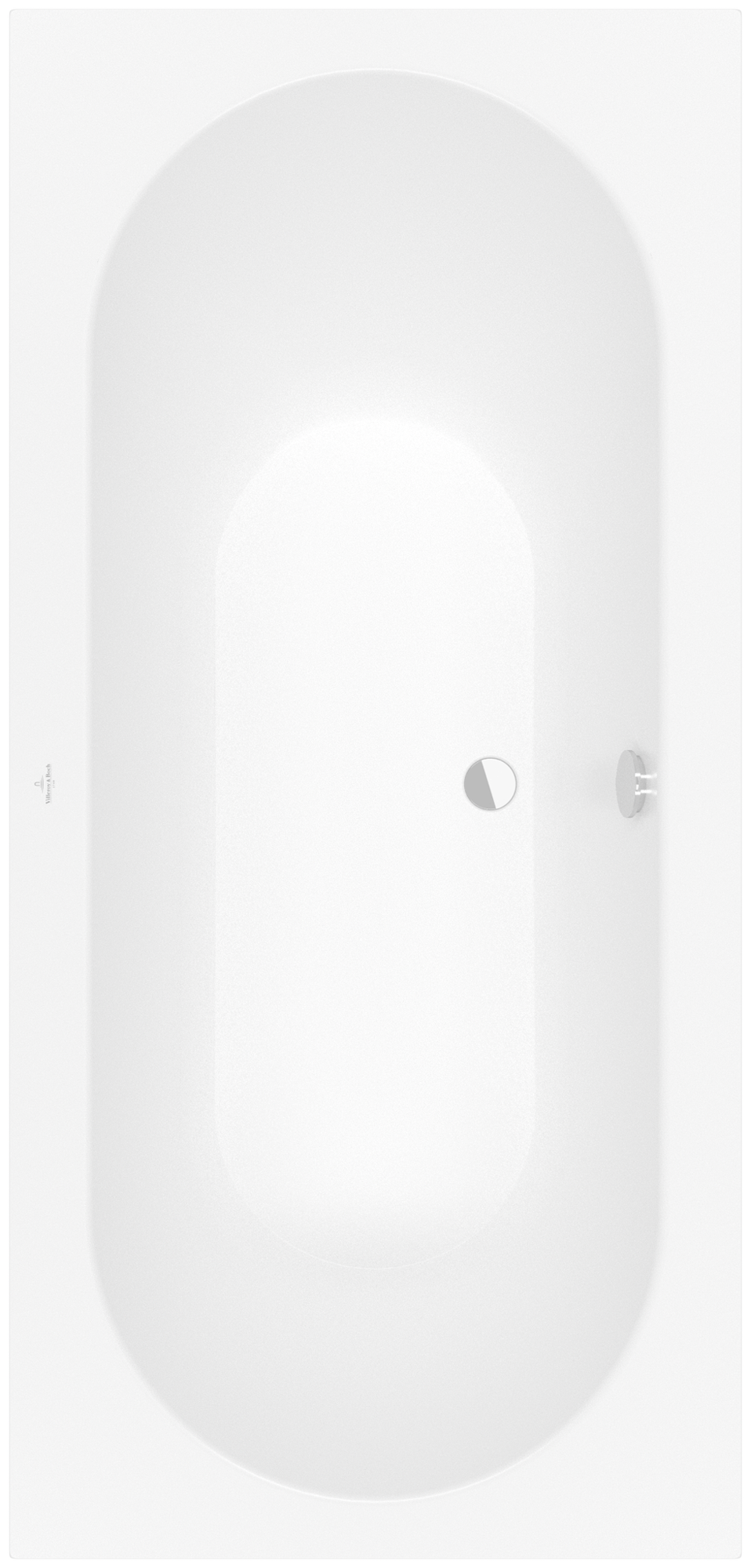 Villeroy & Boch Oberon rechteckige Badewanne, 1900x900mm, Stone White