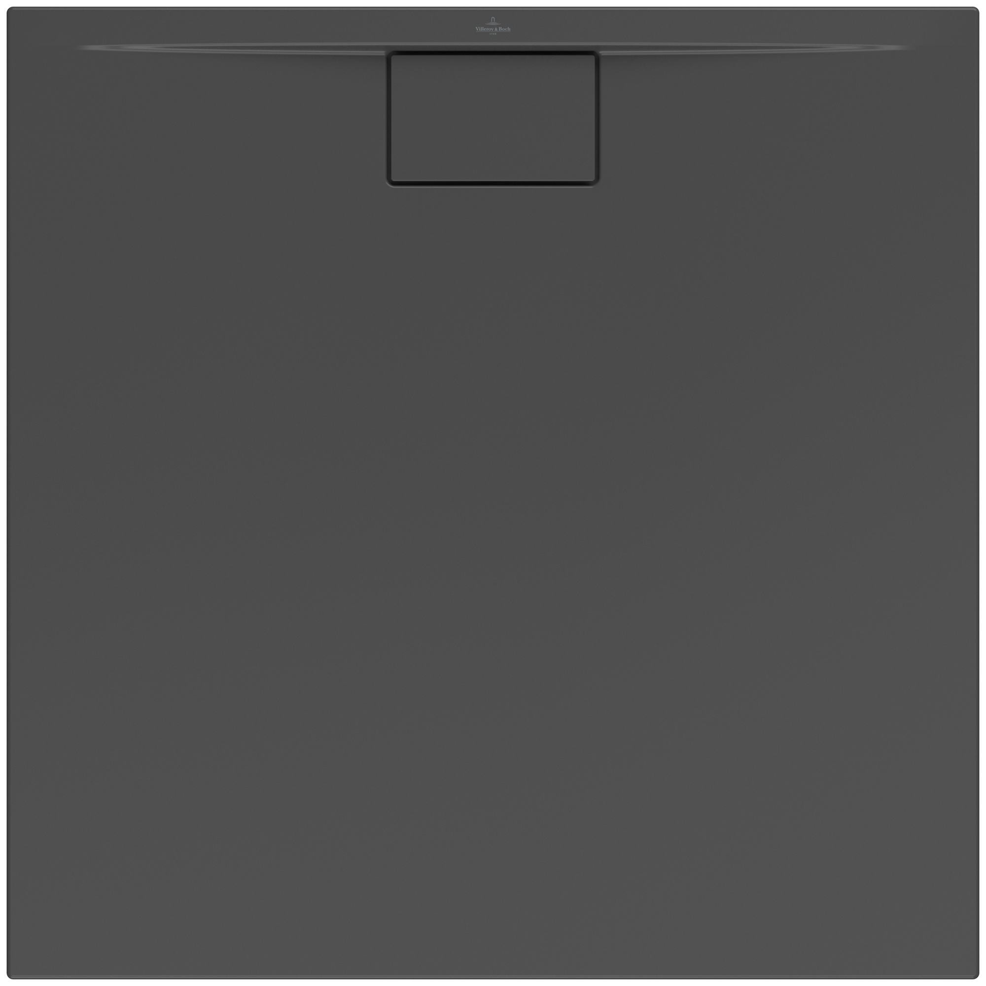Villeroy & Boch Architectura MetalRim Vierkant douchevloer, 1000x1000x48mm, Anthracite