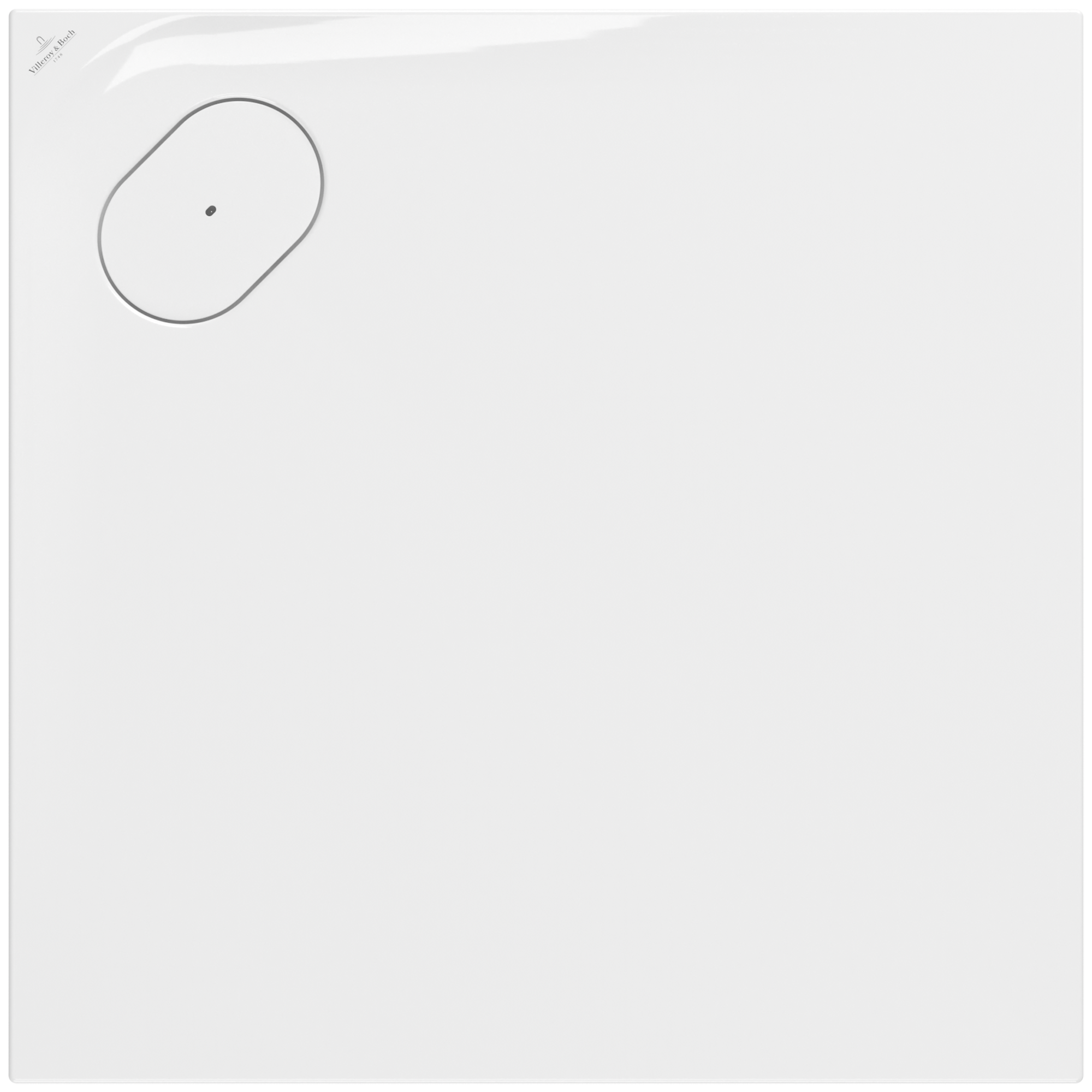 Villeroy & Boch Ecora Vierkant douchevloer, 800x800x35mm, White Alpine