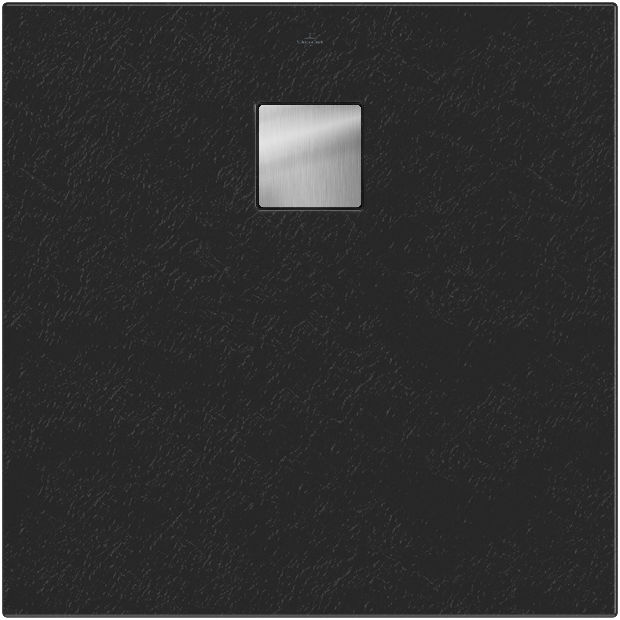 Villeroy & Boch Planeo Vierkant douchevloer, 800x800x40mm, Nature Anthracite