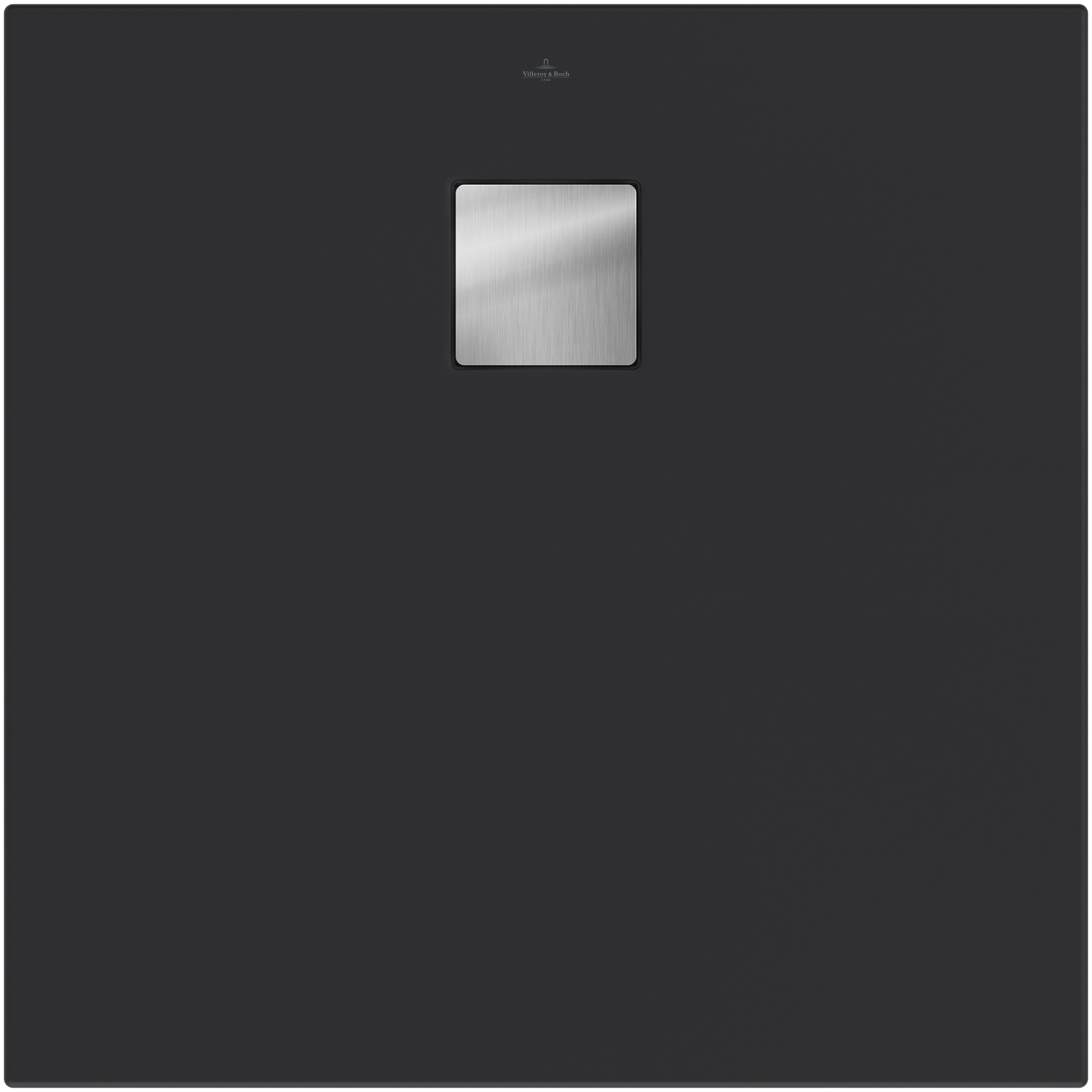 Villeroy & Boch Planeo Vierkant douchevloer, 800x800x40mm, Anthracite