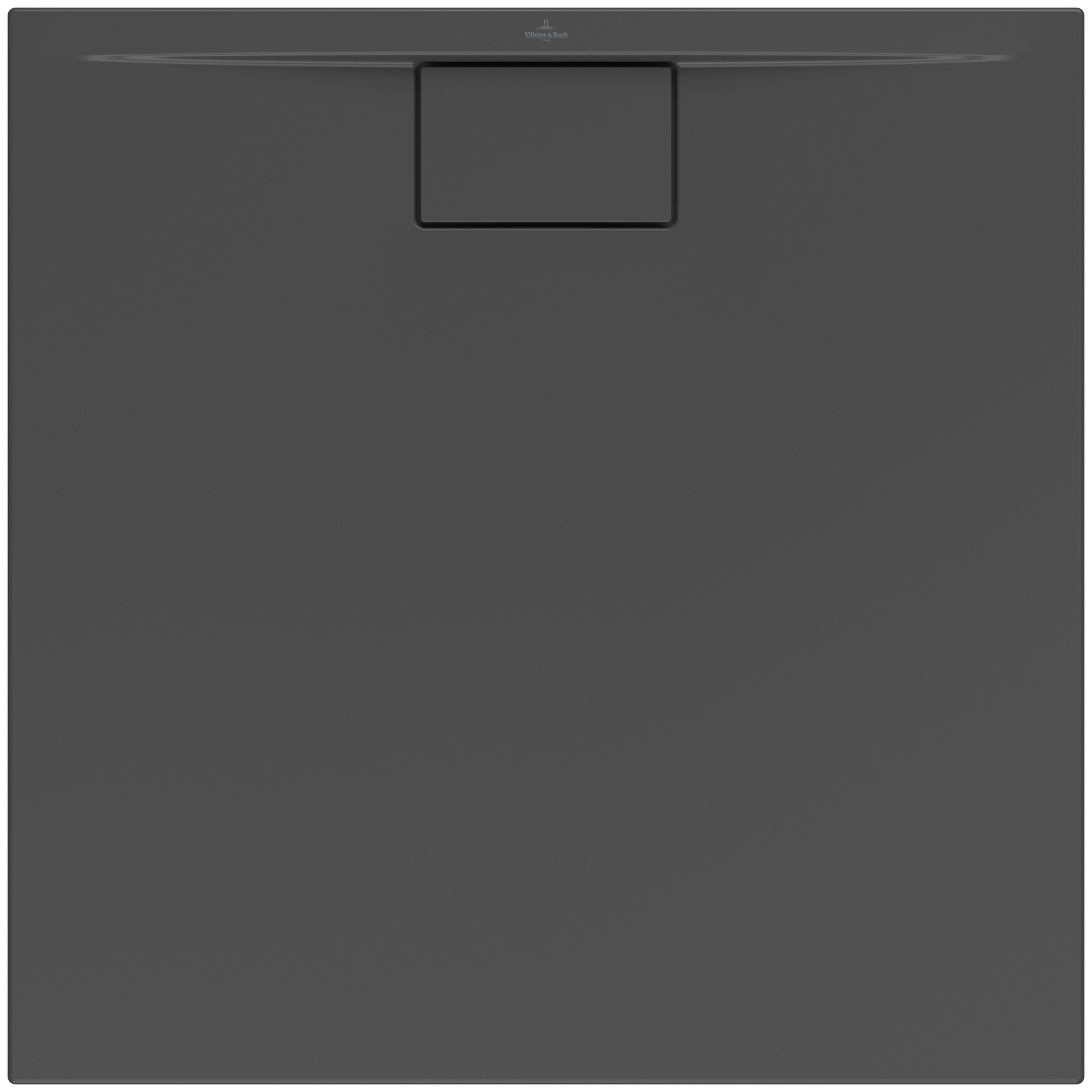 Villeroy & Boch Architectura MetalRim Vierkant douchevloer, 900x900x48mm, Anthracite