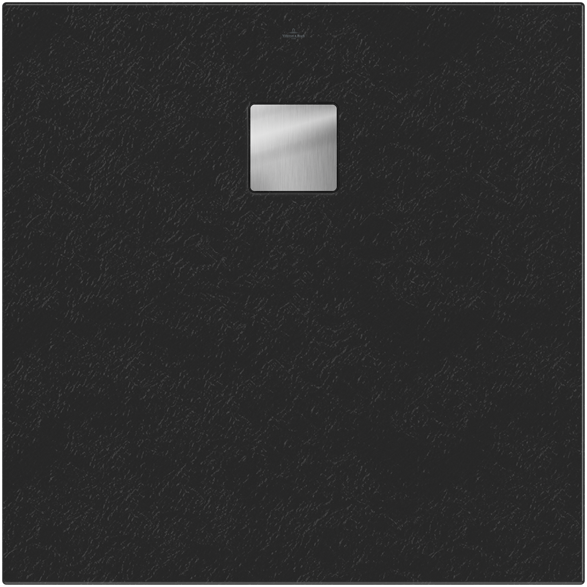 Villeroy & Boch Planeo quadratische Duschwanne, 900x900x40mm, Nature Anthracite