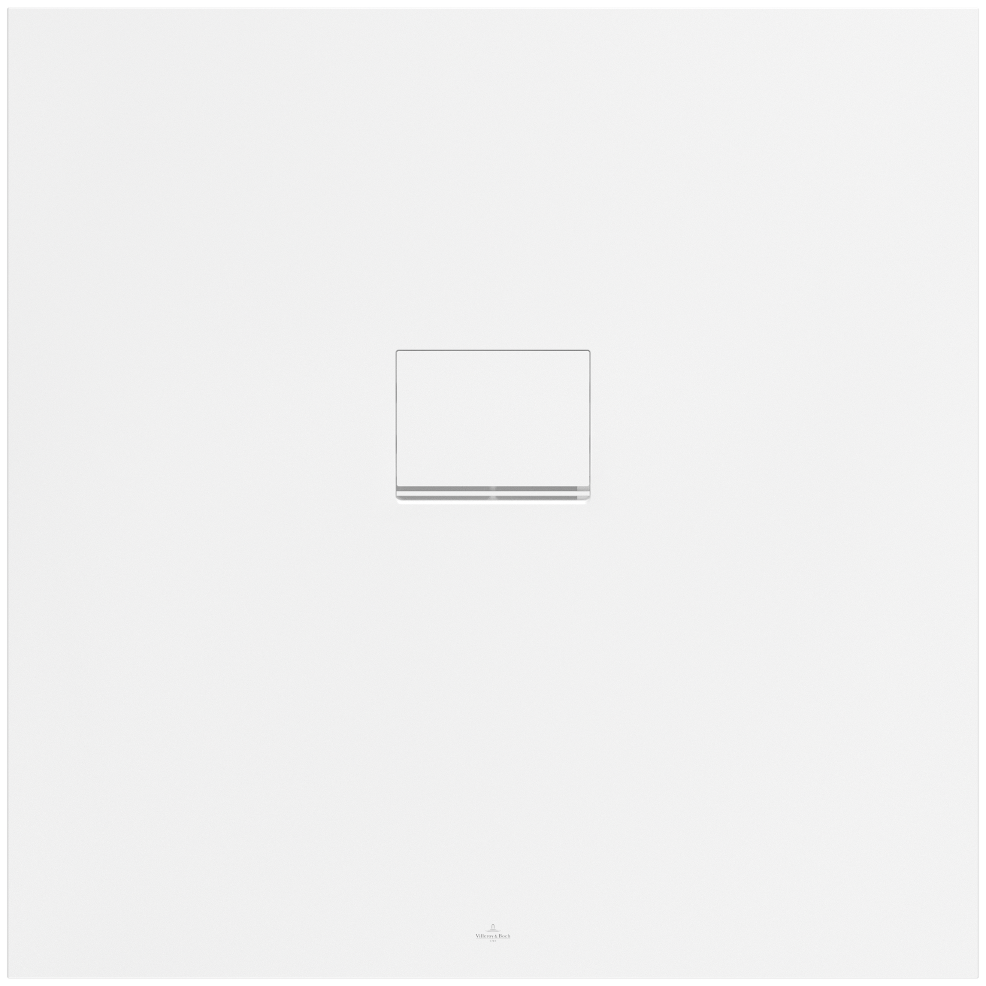 Villeroy & Boch Squaro Infinity quadratische Duschwanne, 1000x1000x40mm, Stone White