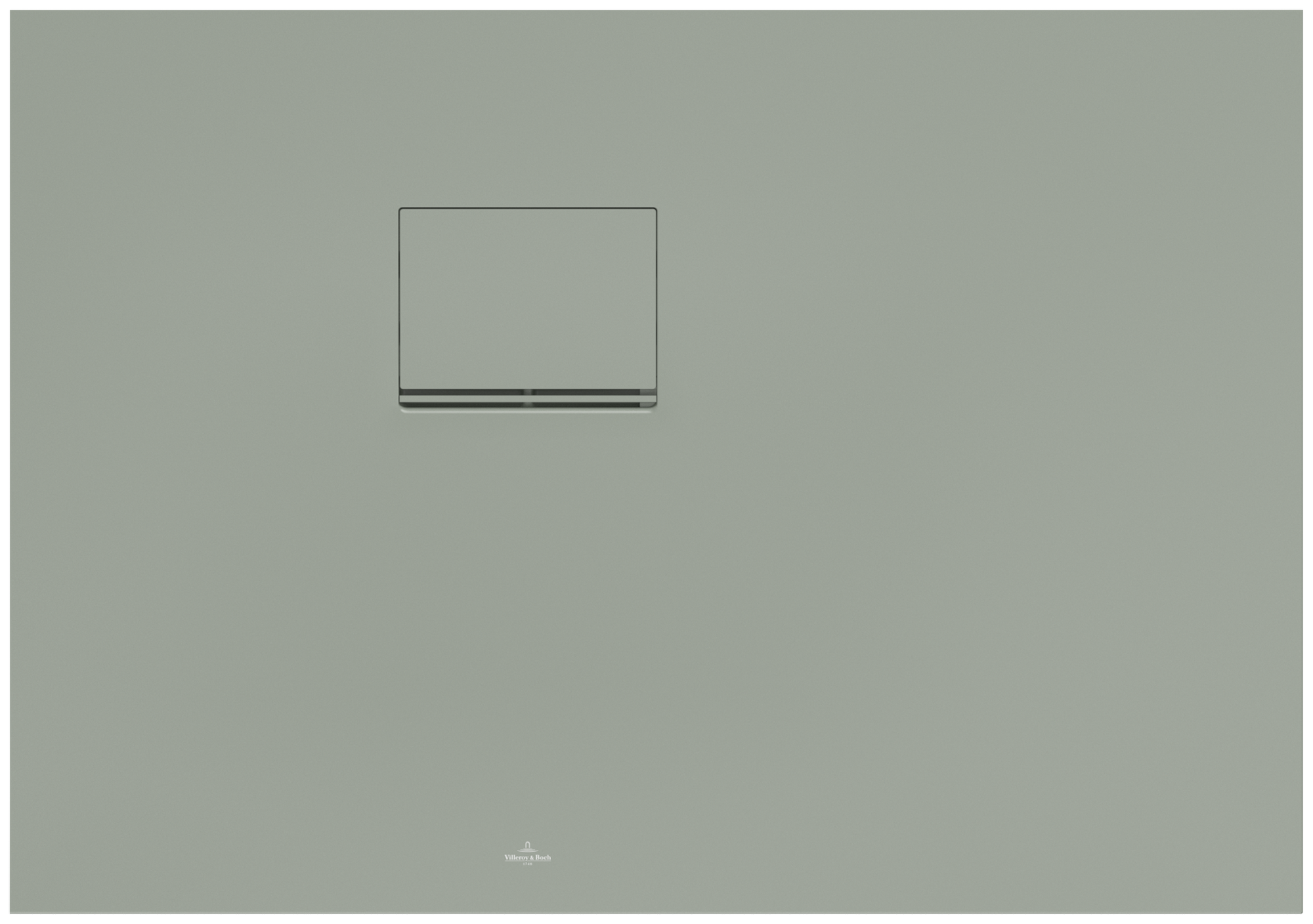 Villeroy & Boch Squaro Infinity Rectangular shower tray, 1000x700x40mm, Morning Green