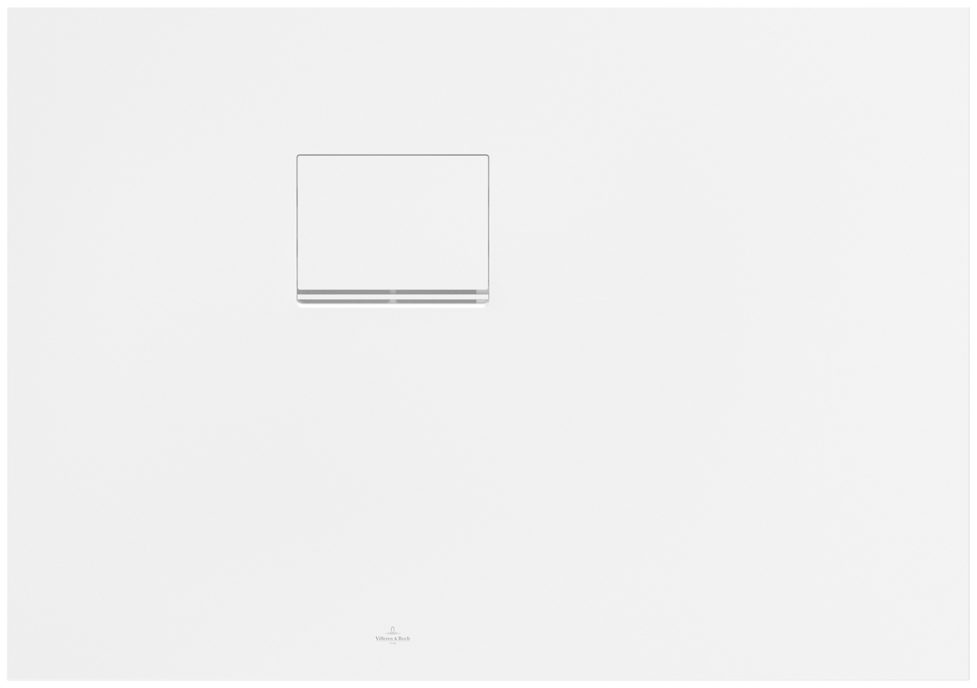 Villeroy & Boch Squaro Infinity rechteckige Duschwanne, 1000x700x40mm, Stone White