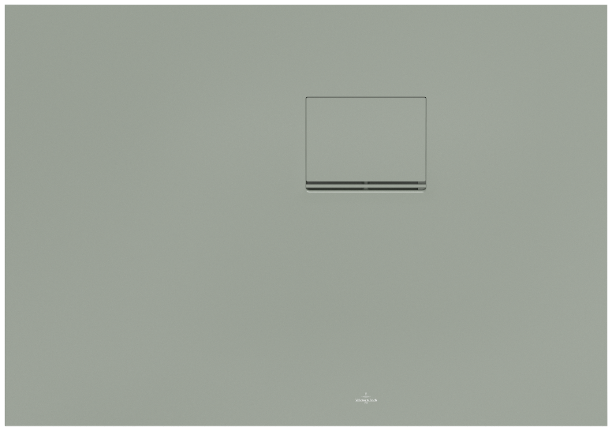 Villeroy & Boch Squaro Infinity Rectangular shower tray, 1000x700x40mm, Morning Green