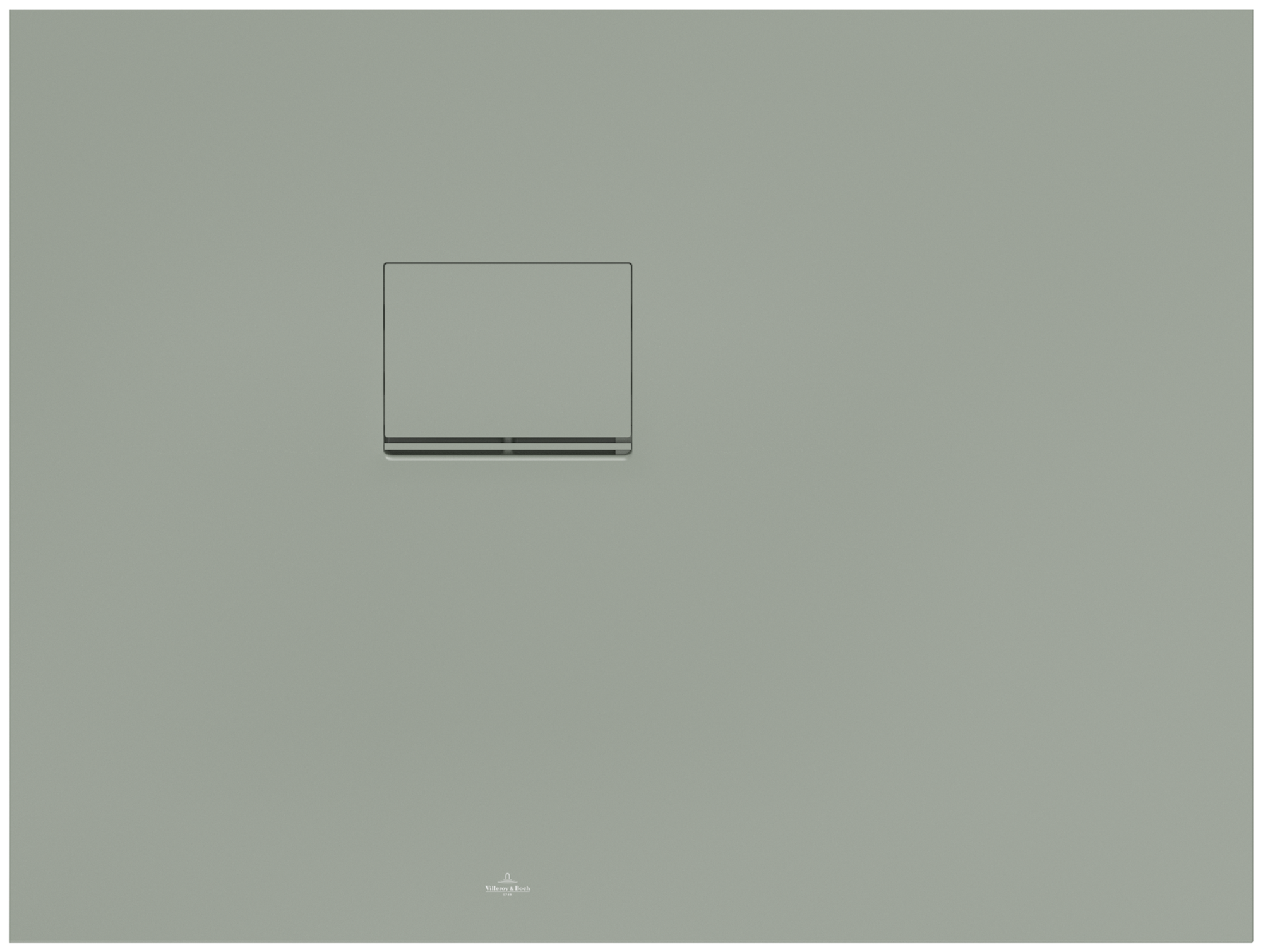 Villeroy & Boch Squaro Infinity Rectangular shower tray, 1000x750x40mm, Morning Green