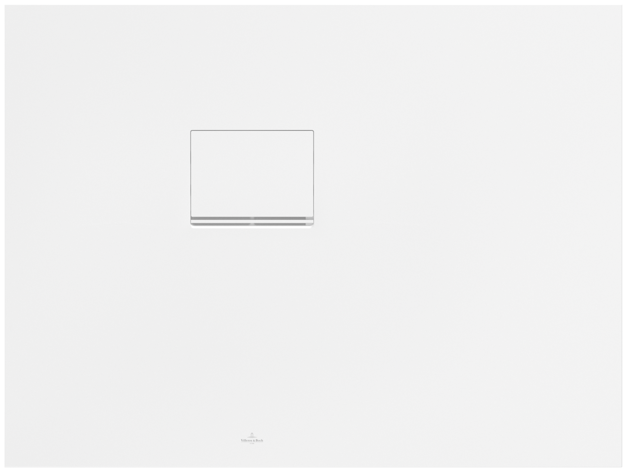 Villeroy & Boch Squaro Infinity rechteckige Duschwanne, 1000x750x40mm, Stone White