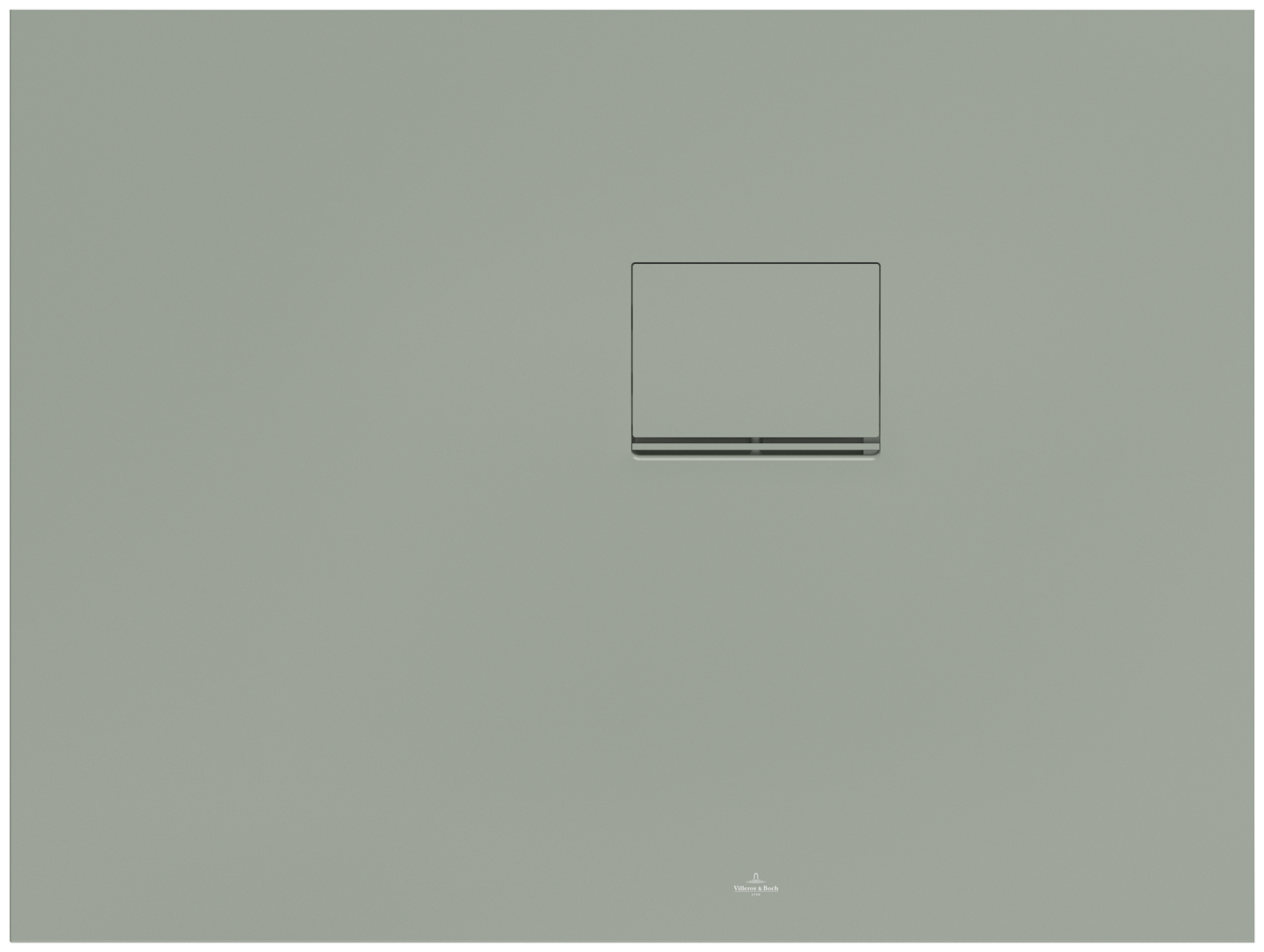 Villeroy & Boch Squaro Infinity Rectangular shower tray, 1000x750x40mm, Morning Green