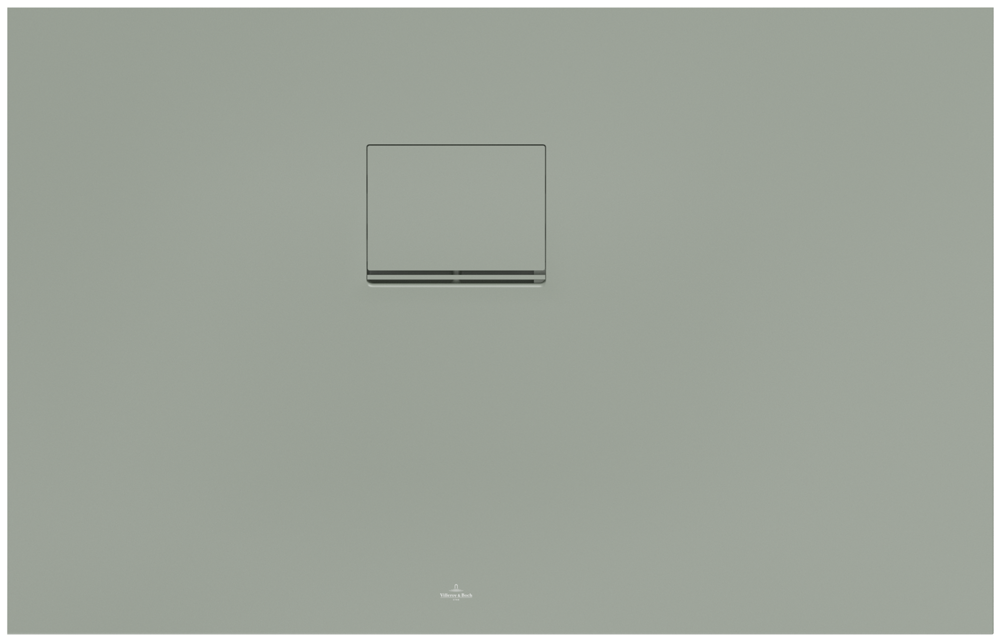 Villeroy & Boch Squaro Infinity Rectangular shower tray, 1100x700x40mm, Morning Green