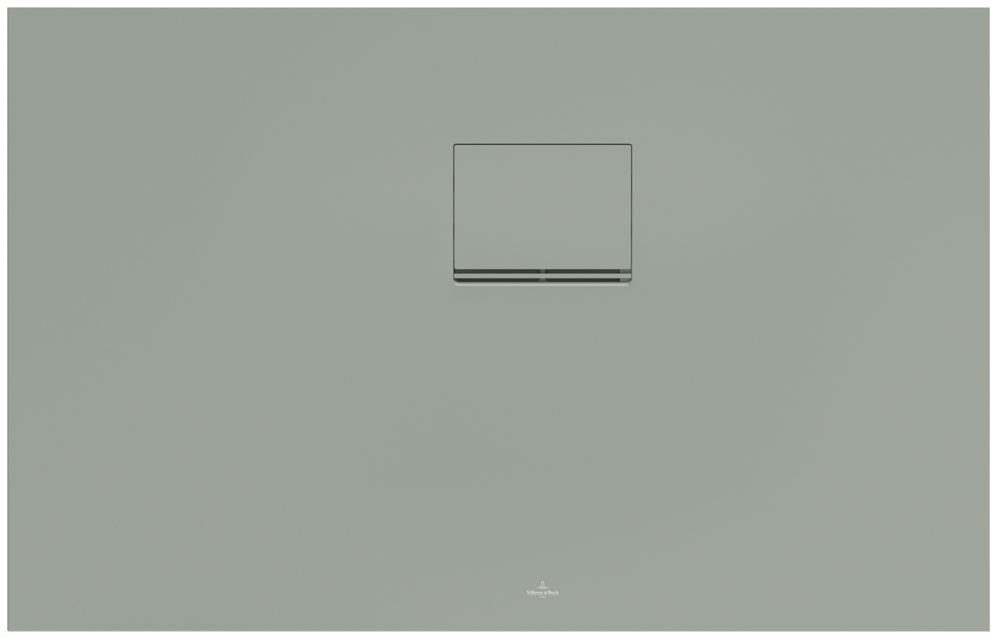 Villeroy & Boch Squaro Infinity Rectangular shower tray, 1100x700x40mm, Morning Green