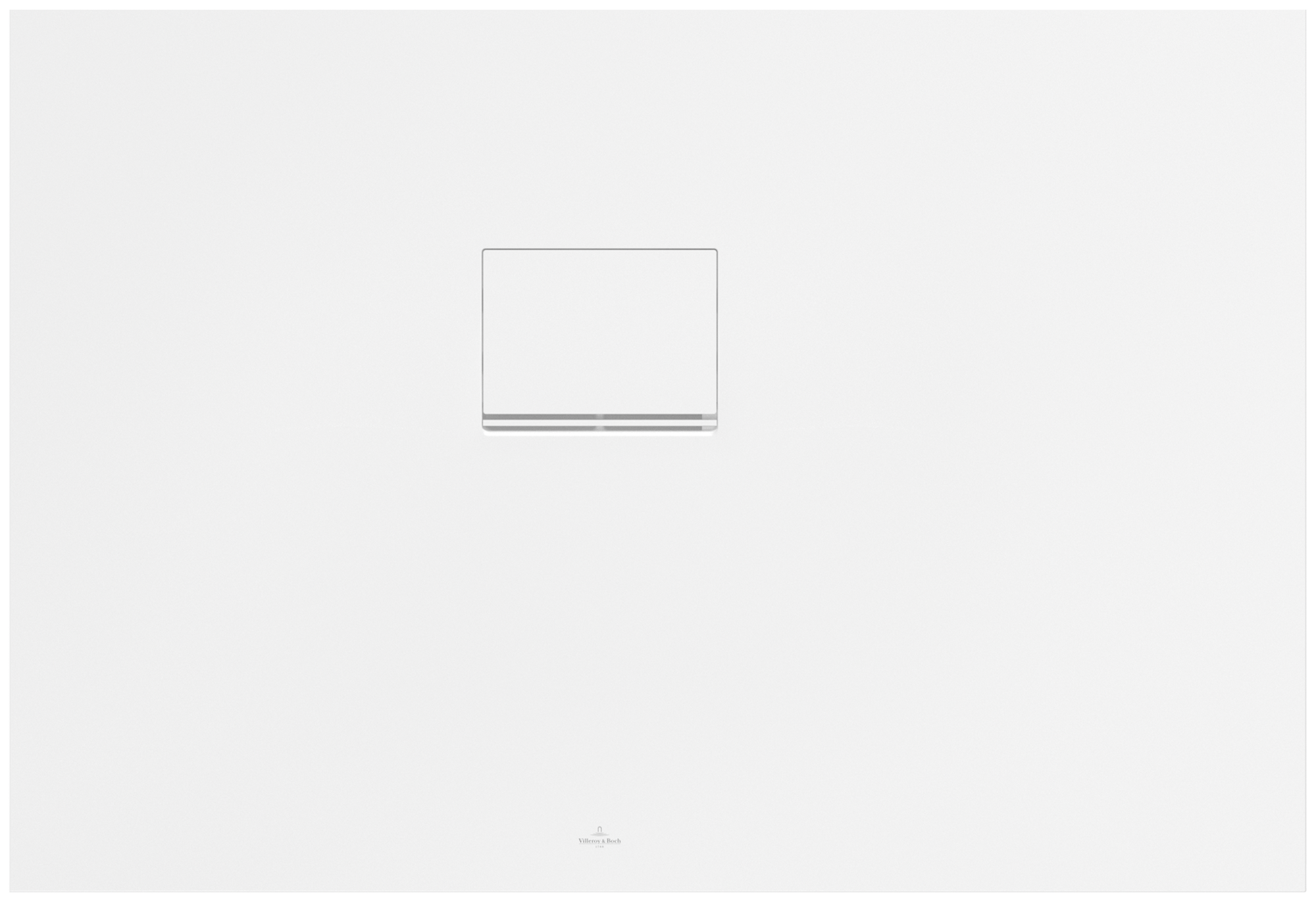 Villeroy & Boch Squaro Infinity rechteckige Duschwanne, 1100x750x40mm, Stone White