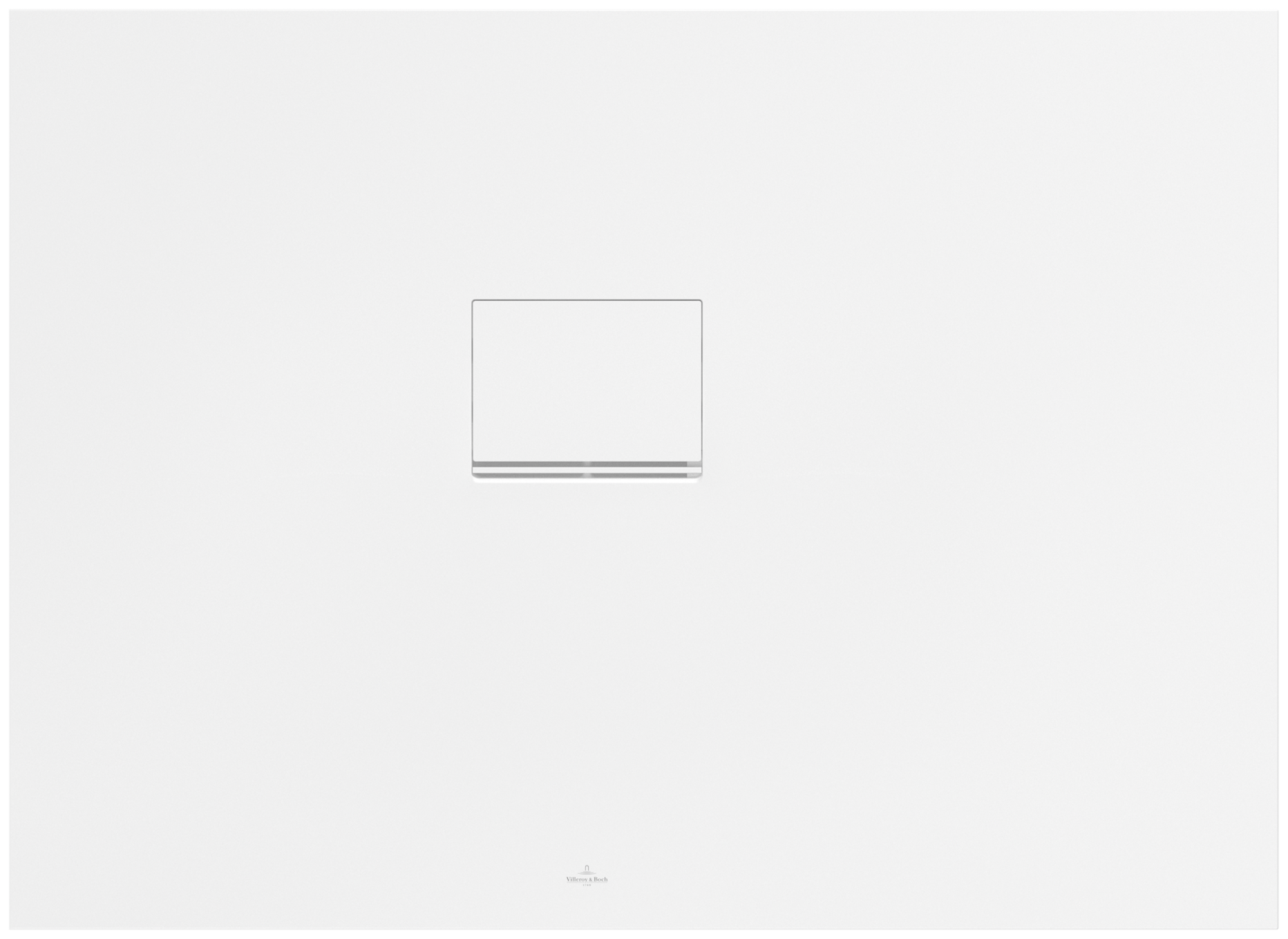 Villeroy & Boch Squaro Infinity rechteckige Duschwanne, 1100x800x40mm, Stone White