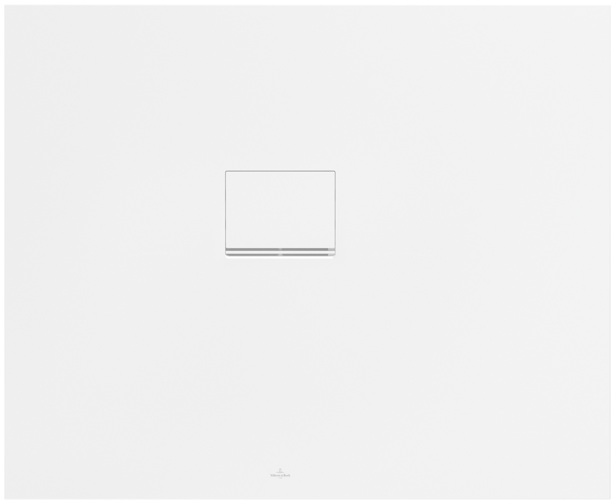 Villeroy & Boch Squaro Infinity rechteckige Duschwanne, 1100x900x40mm, Stone White