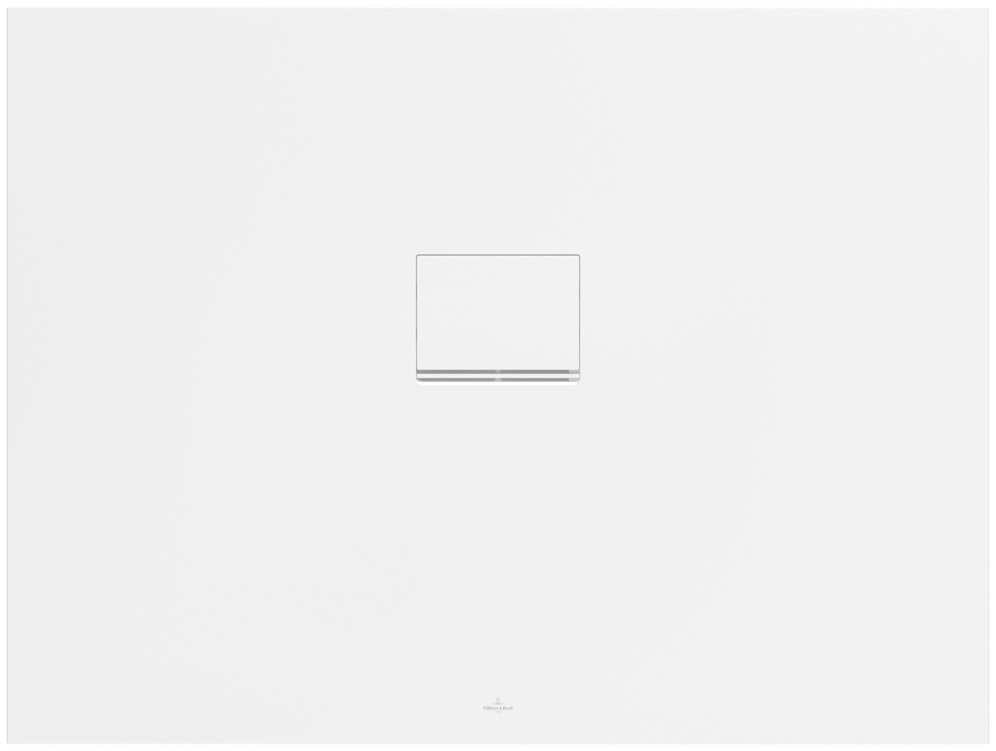 Villeroy & Boch Squaro Infinity rechteckige Duschwanne, 1200x900x40mm, Stone White