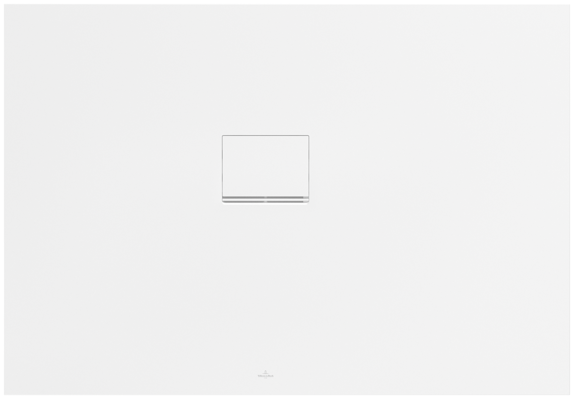 Villeroy & Boch Squaro Infinity rechteckige Duschwanne, 1300x900x40mm, Stone White