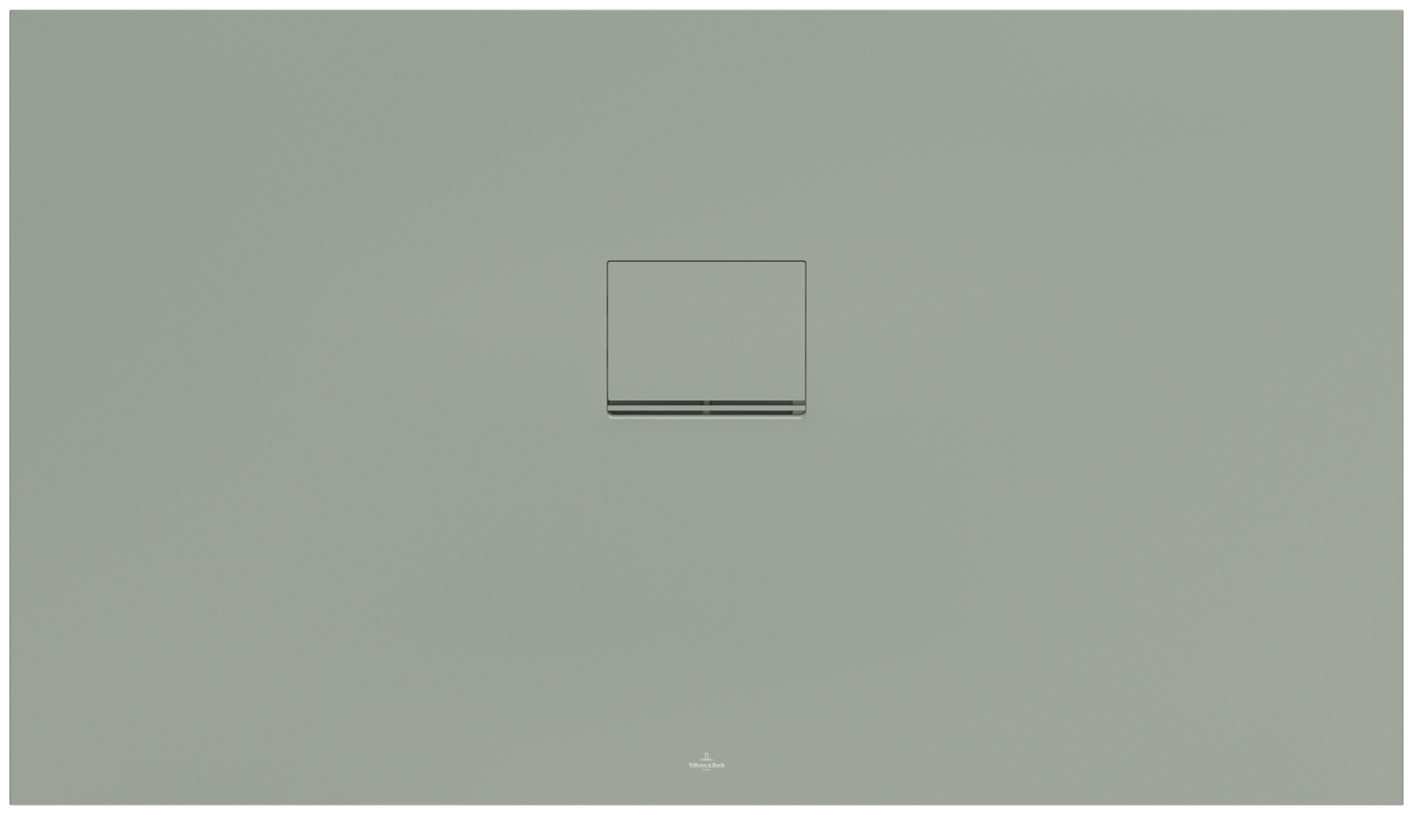 Villeroy & Boch Squaro Infinity Rectangular shower tray, 1400x800x40mm, Morning Green