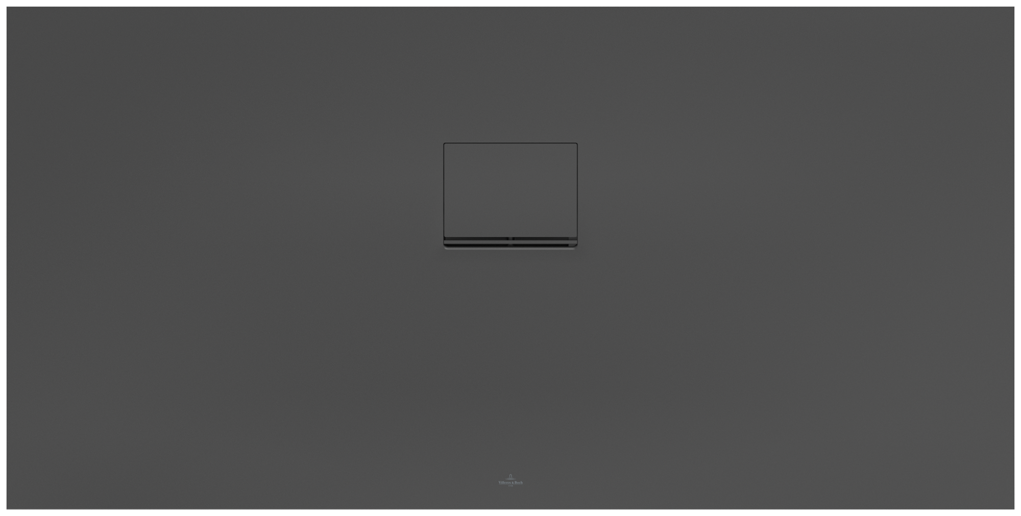 Villeroy & Boch Squaro Infinity Rectangular shower tray, 1500x750x40mm, anthracite
