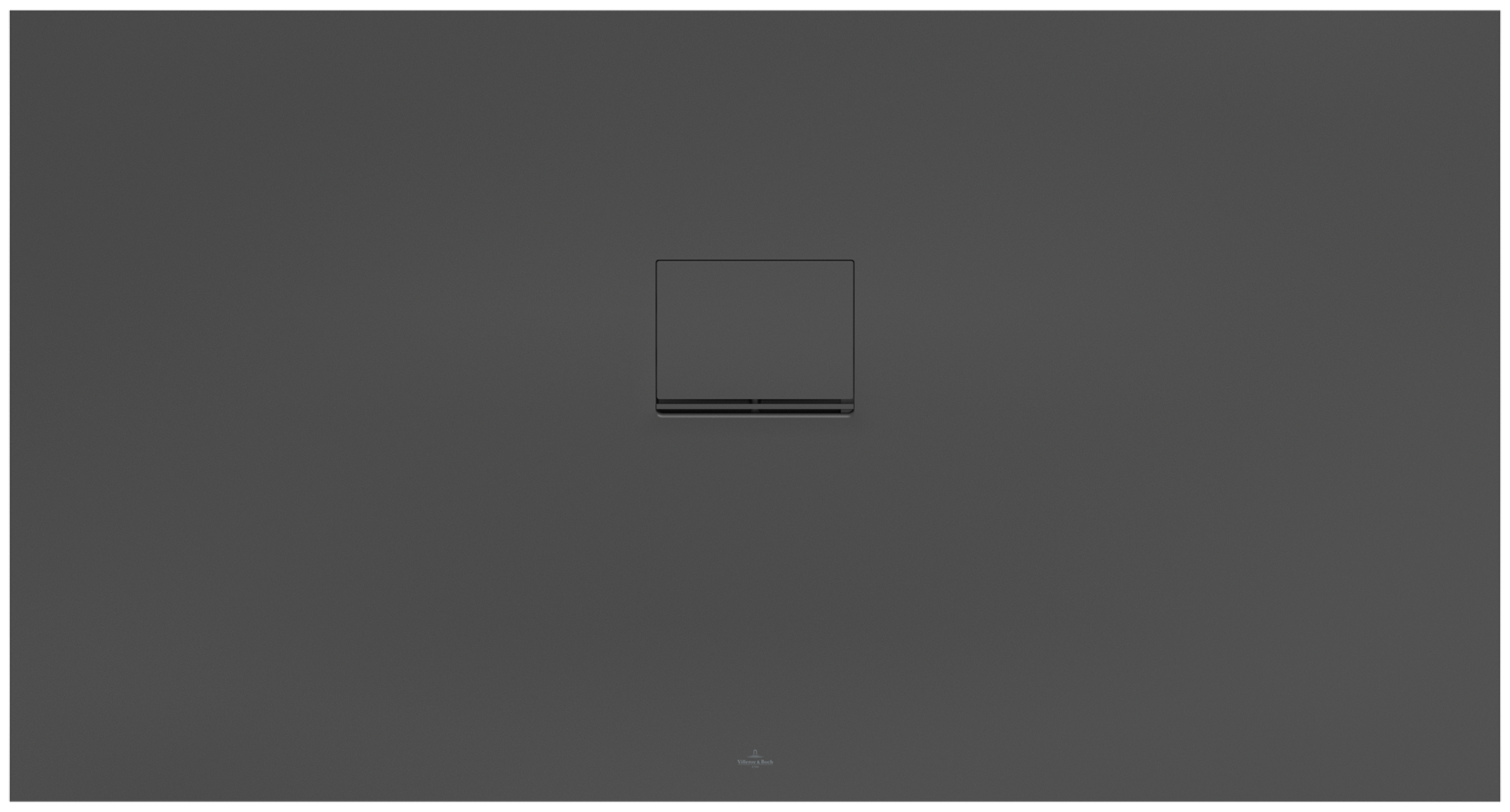 Villeroy & Boch Squaro Infinity Rectangular shower tray, 1500x800x40mm, anthracite