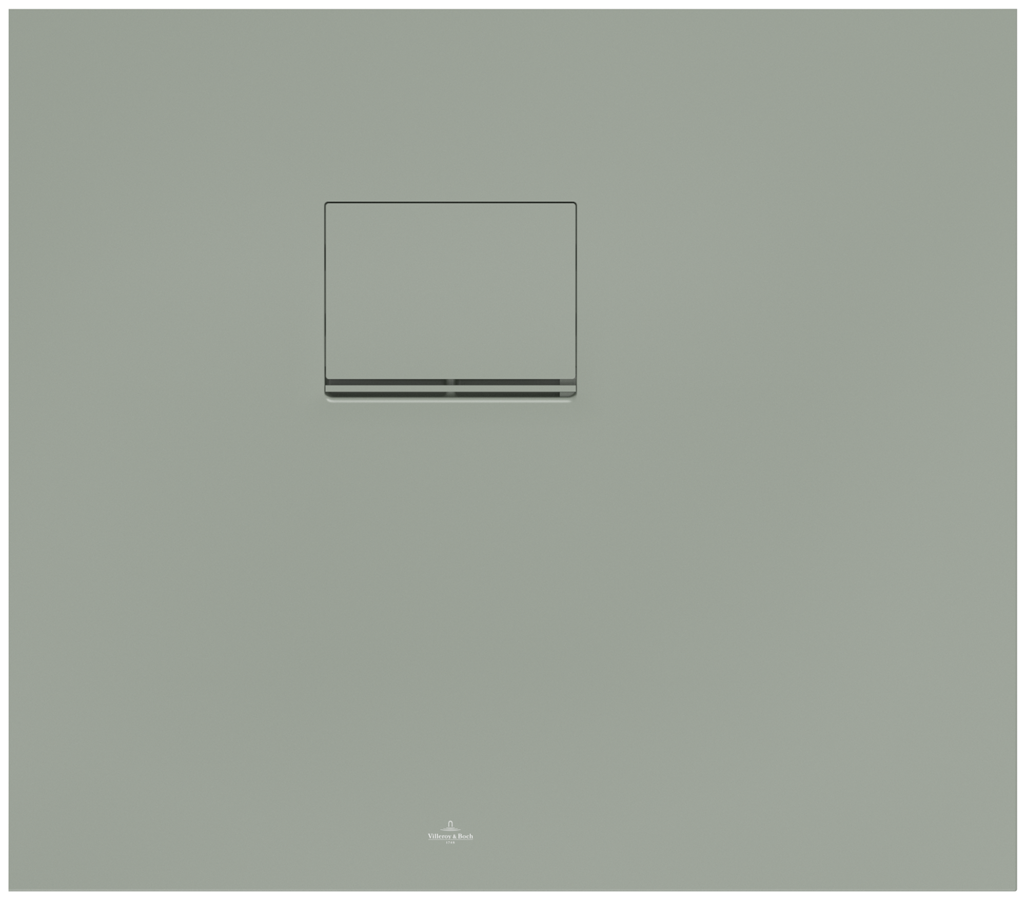 Villeroy & Boch Squaro Infinity Rectangular shower tray, 800x700x40mm, Morning Green