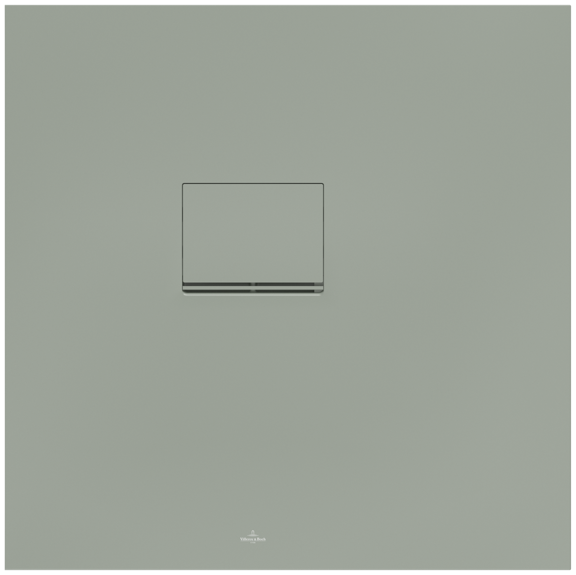 Villeroy & Boch Squaro Infinity Square shower tray, 800x800x40mm, Morning Green
