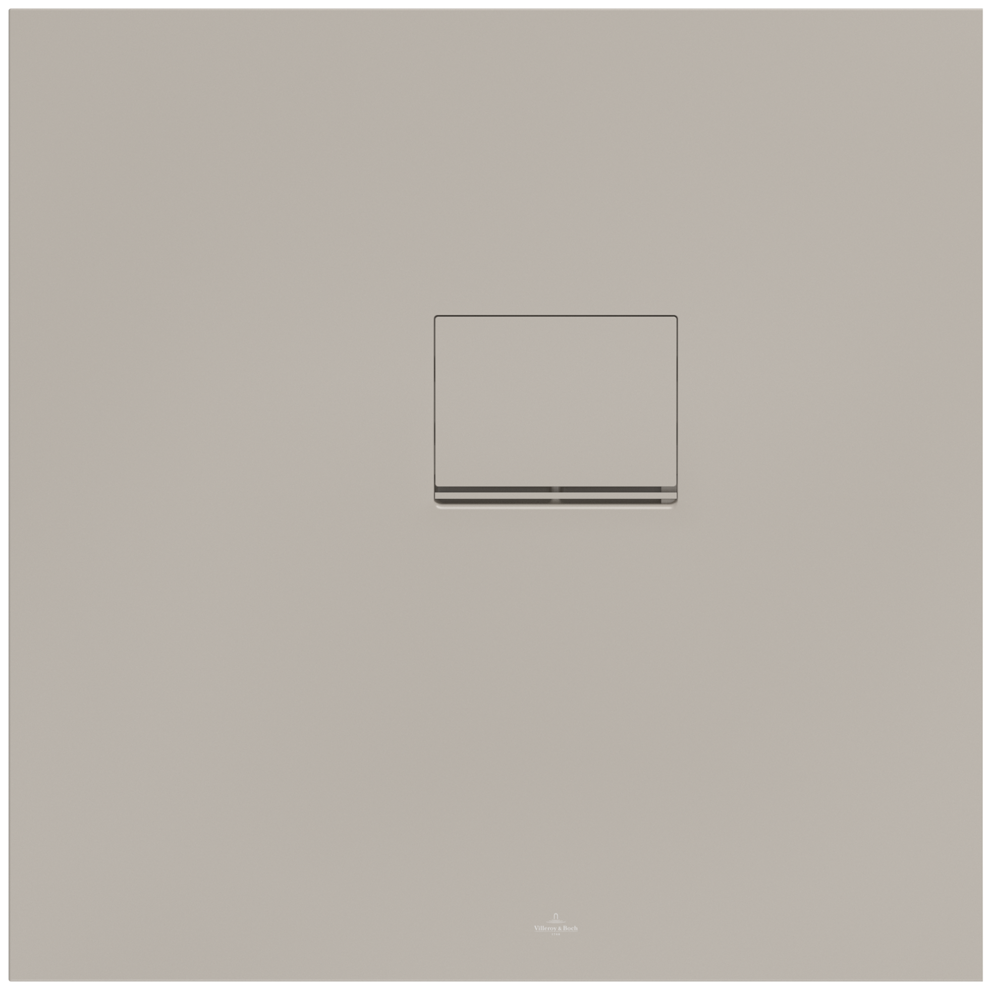Villeroy & Boch Squaro Infinity Square shower tray, 800x800x40mm, Almond