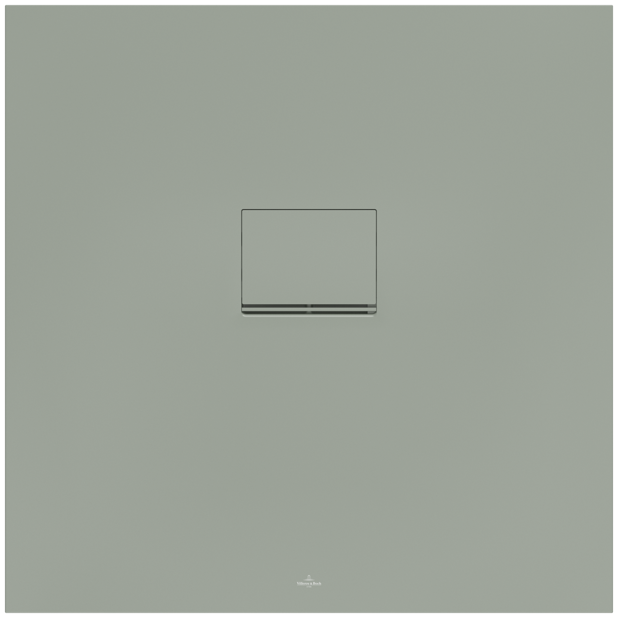Villeroy & Boch Squaro Infinity Square shower tray, 900x900x40mm, Morning Green